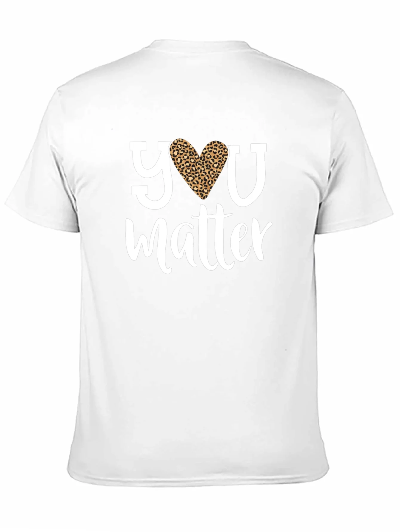 You Matter Leopard Heart Graphic Tee