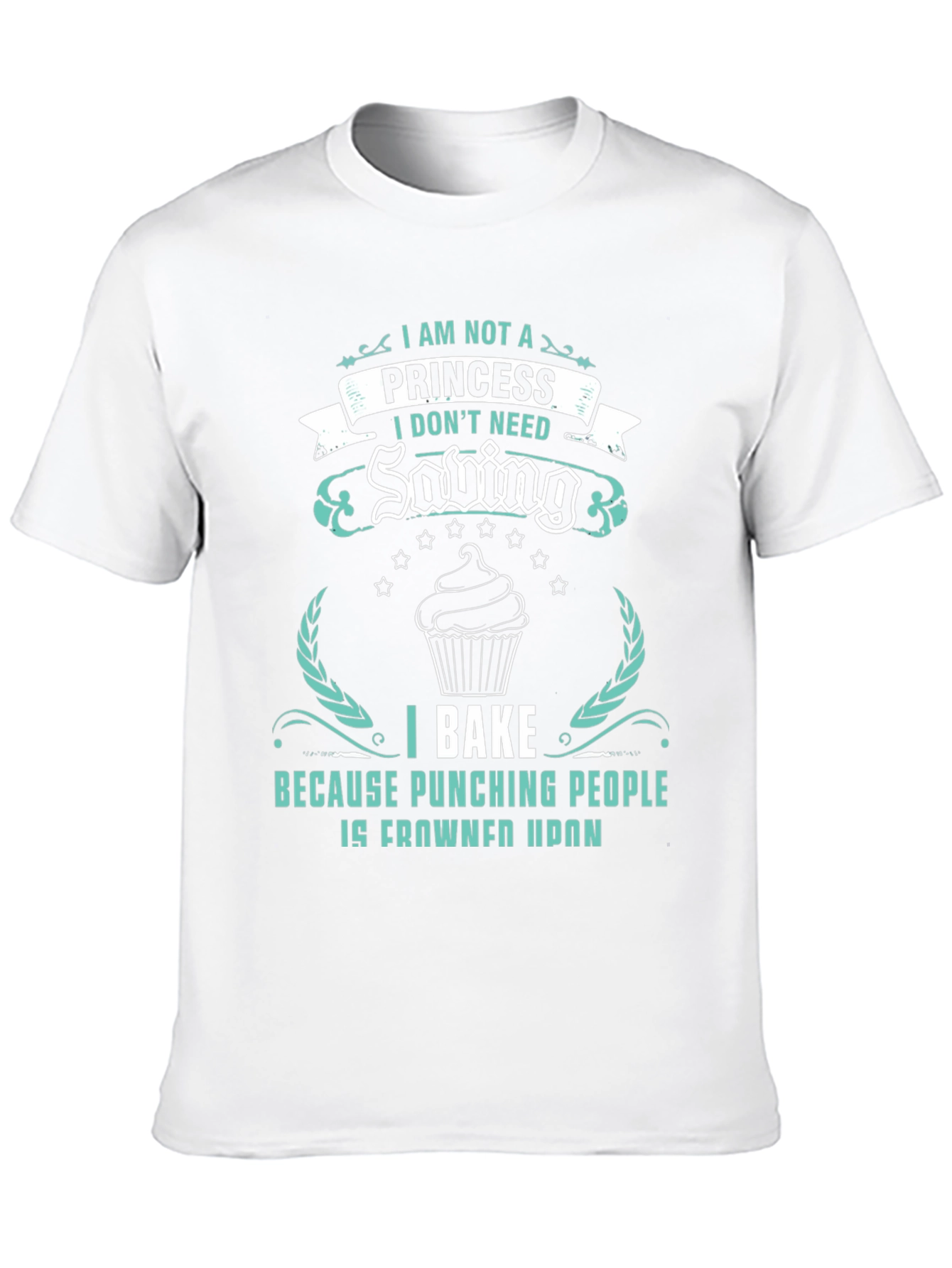 I Bake Because Punching People Is Frowned Upon T-Shirt