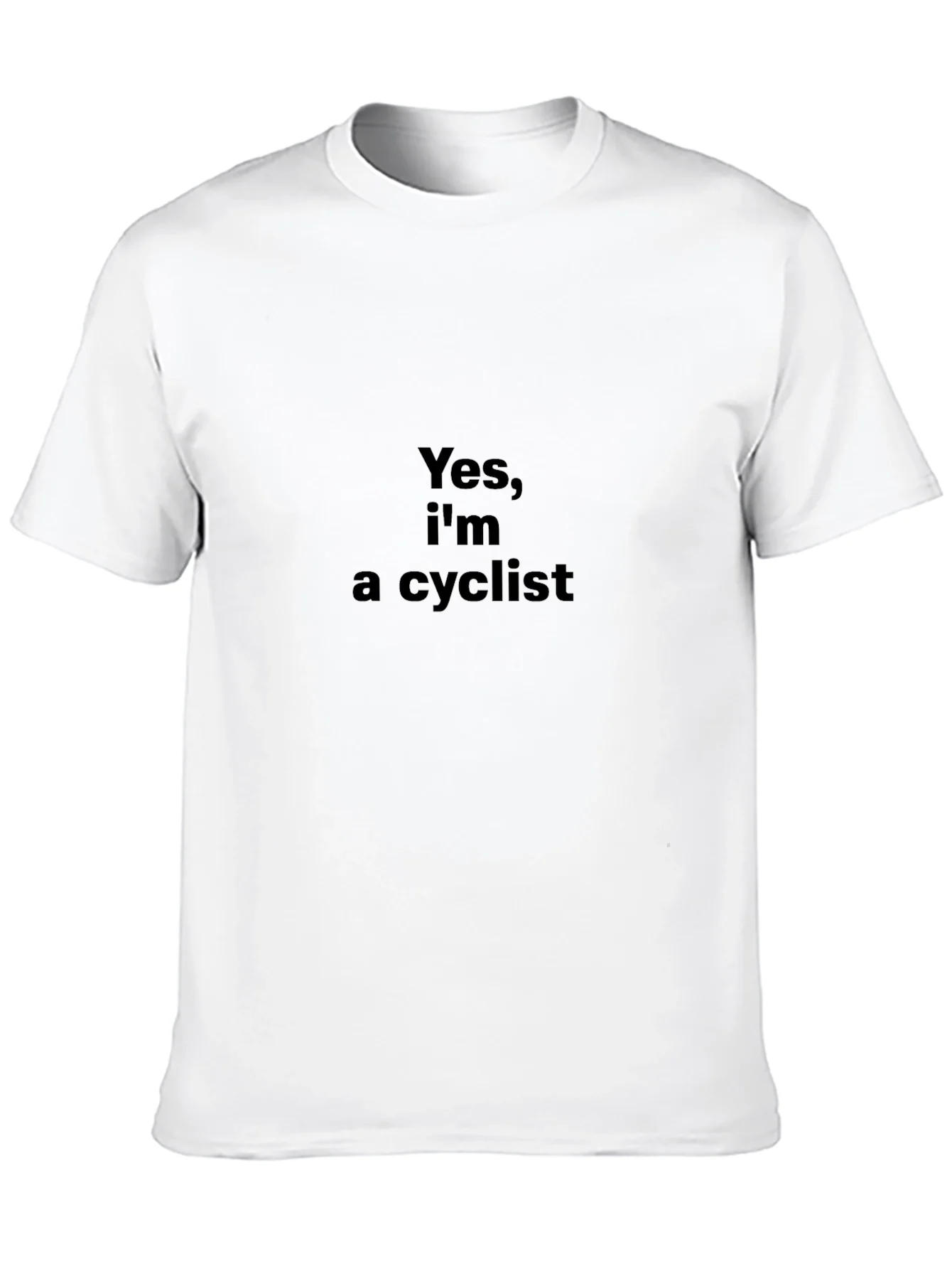 Yes Im a Cyclist T-Shirt - Black
