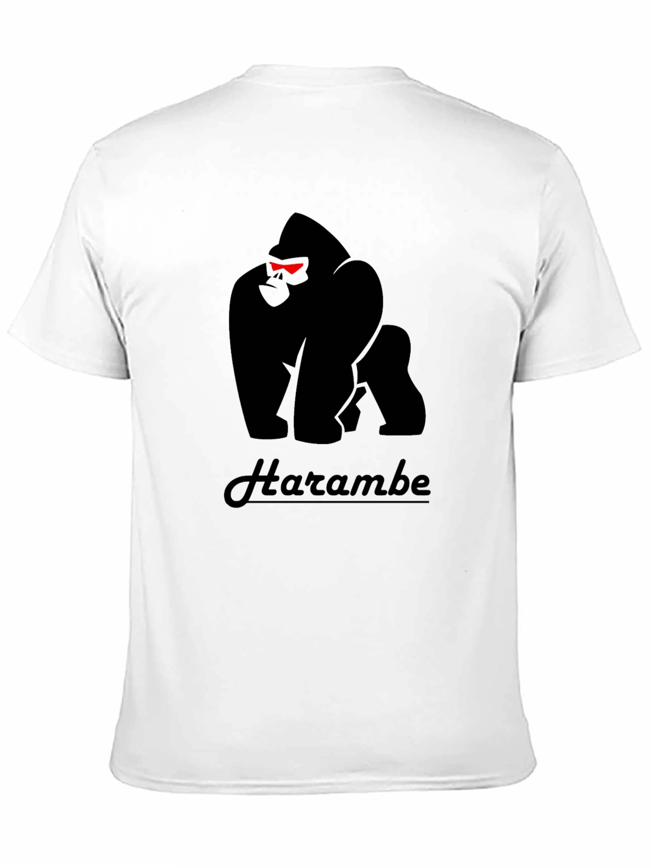 Harambe Gorilla Graphic Black T-Shirt