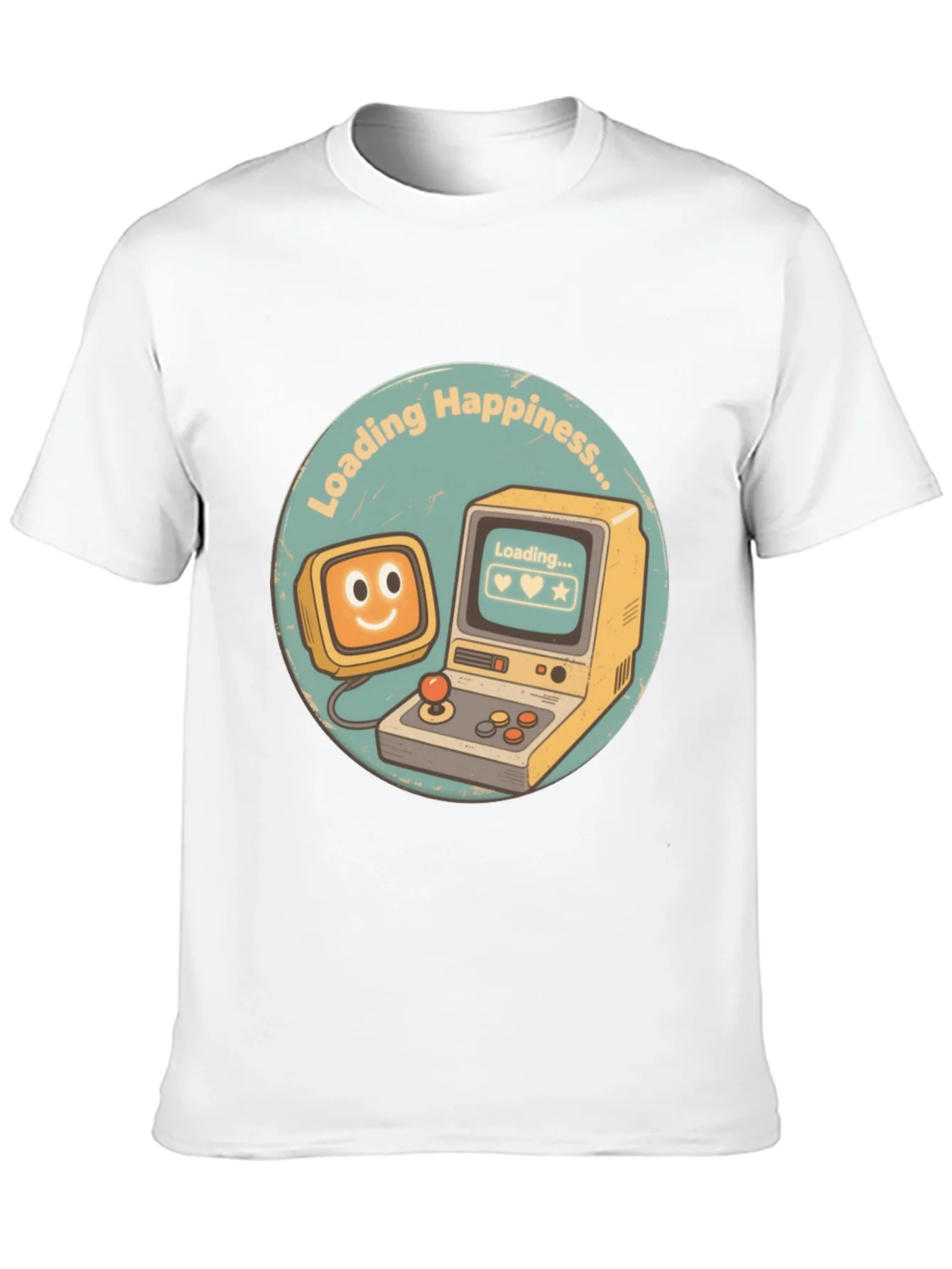 Loading Happiness T-Shirt - Retro Gamer Style