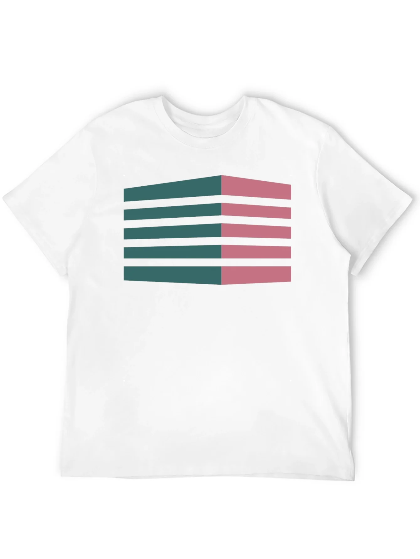 Geometric 3D Stripes T-Shirt