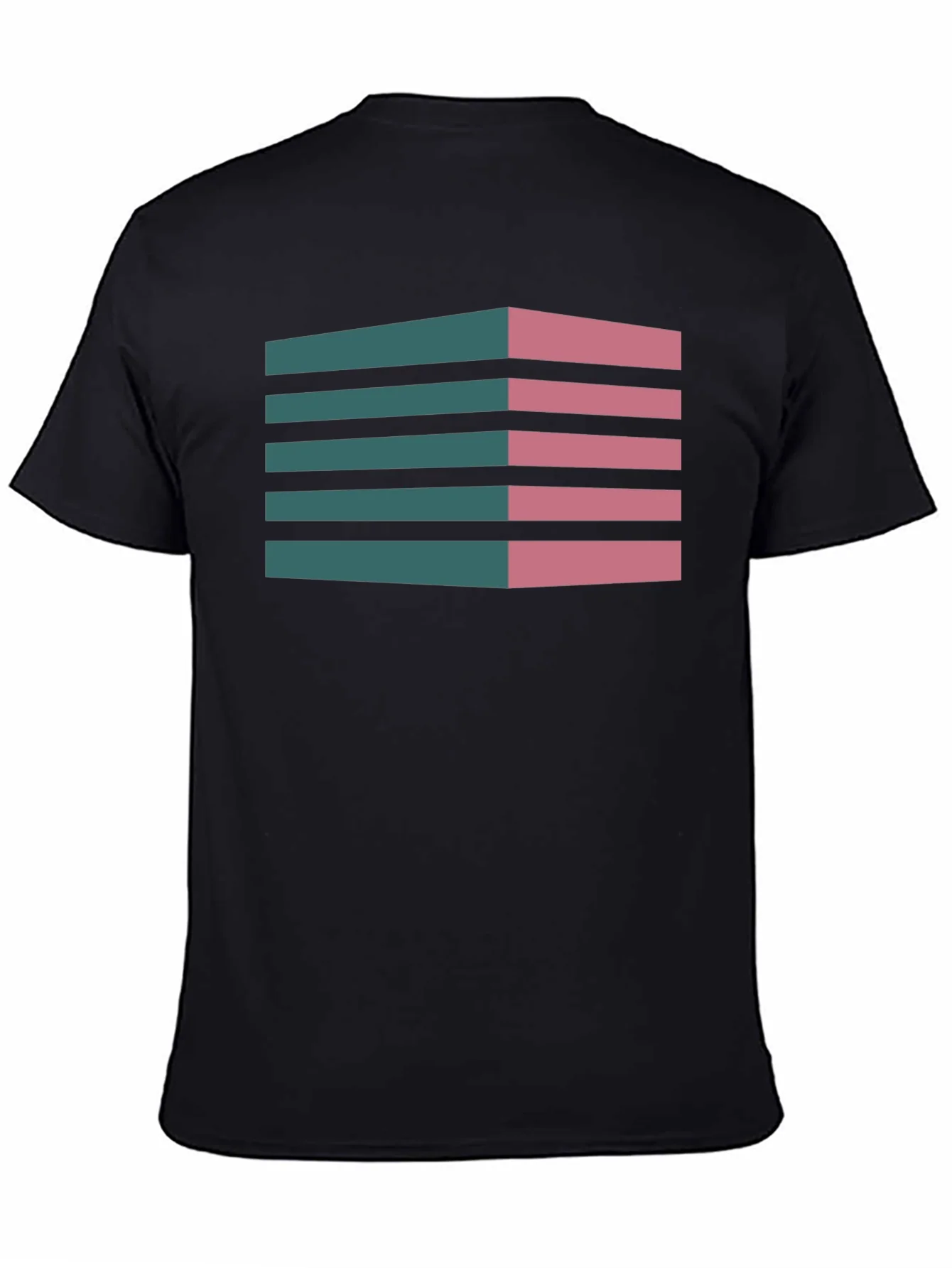 Geometric 3D Stripes T-Shirt