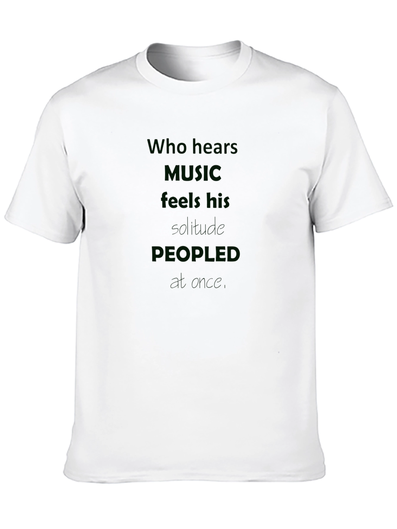 Music Lover T-Shirt: Who Hears Music