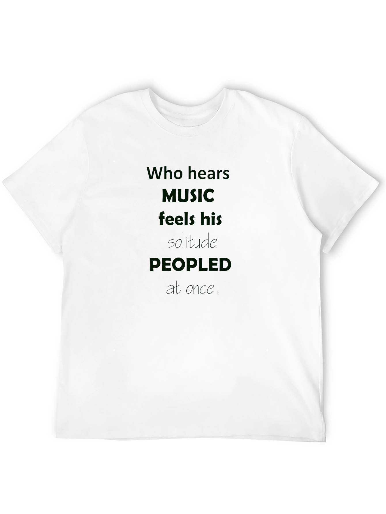Music Lover T-Shirt: Who Hears Music