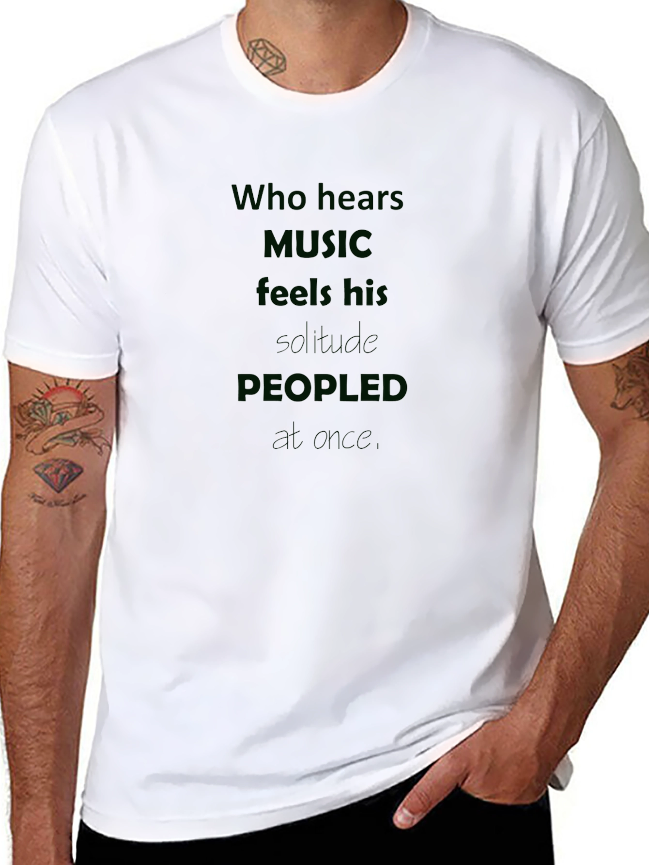 Music Lover T-Shirt: Who Hears Music