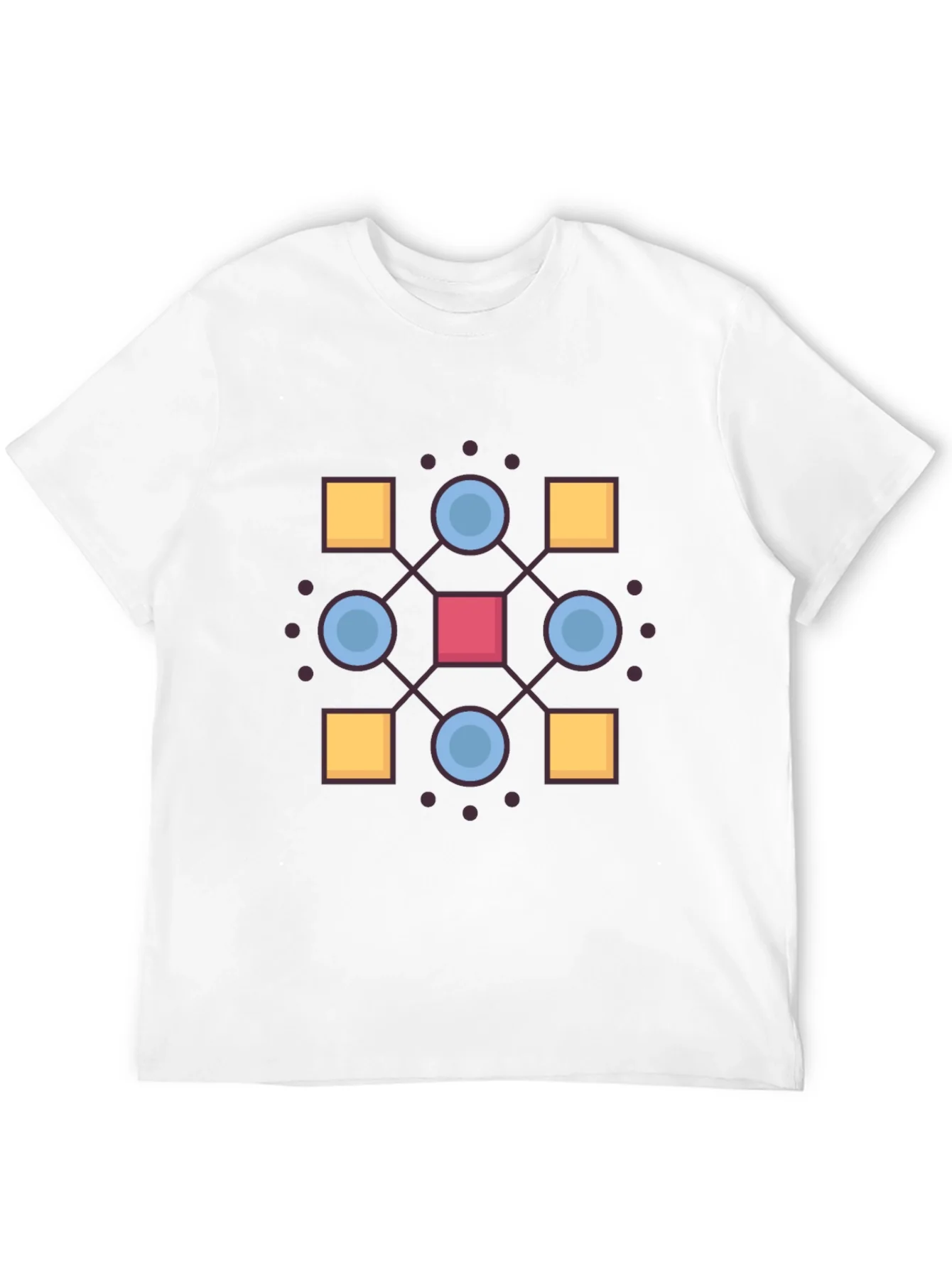 Geometric Pattern Black T-Shirt