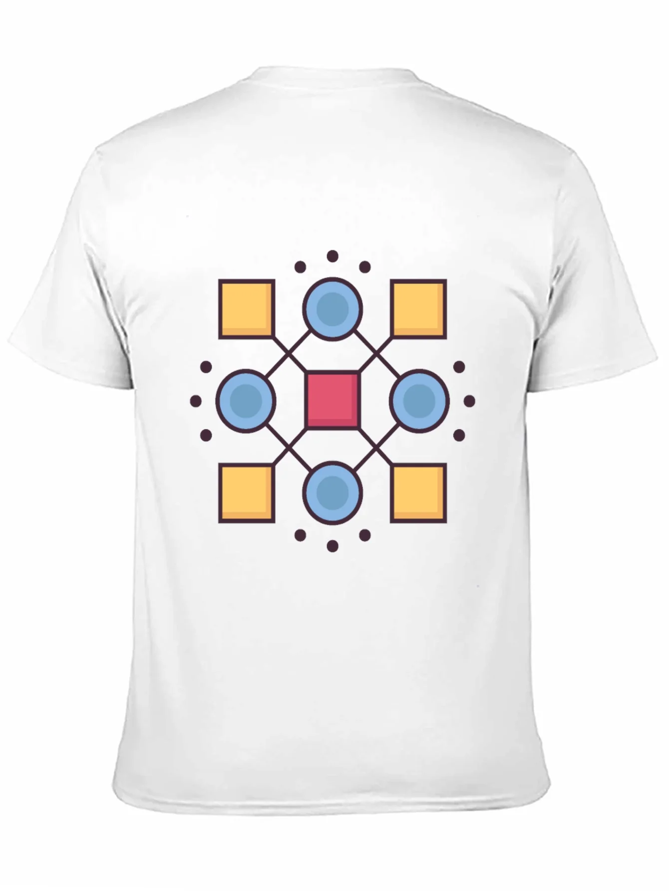Geometric Pattern Black T-Shirt