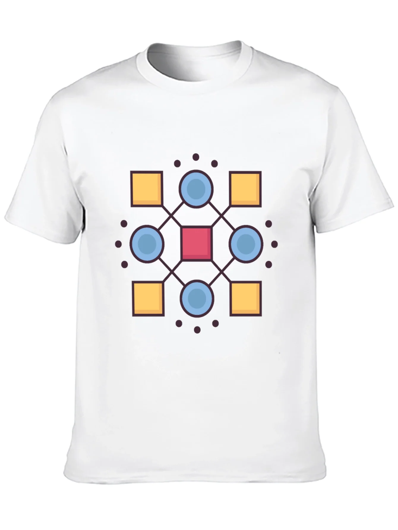 Geometric Pattern Black T-Shirt