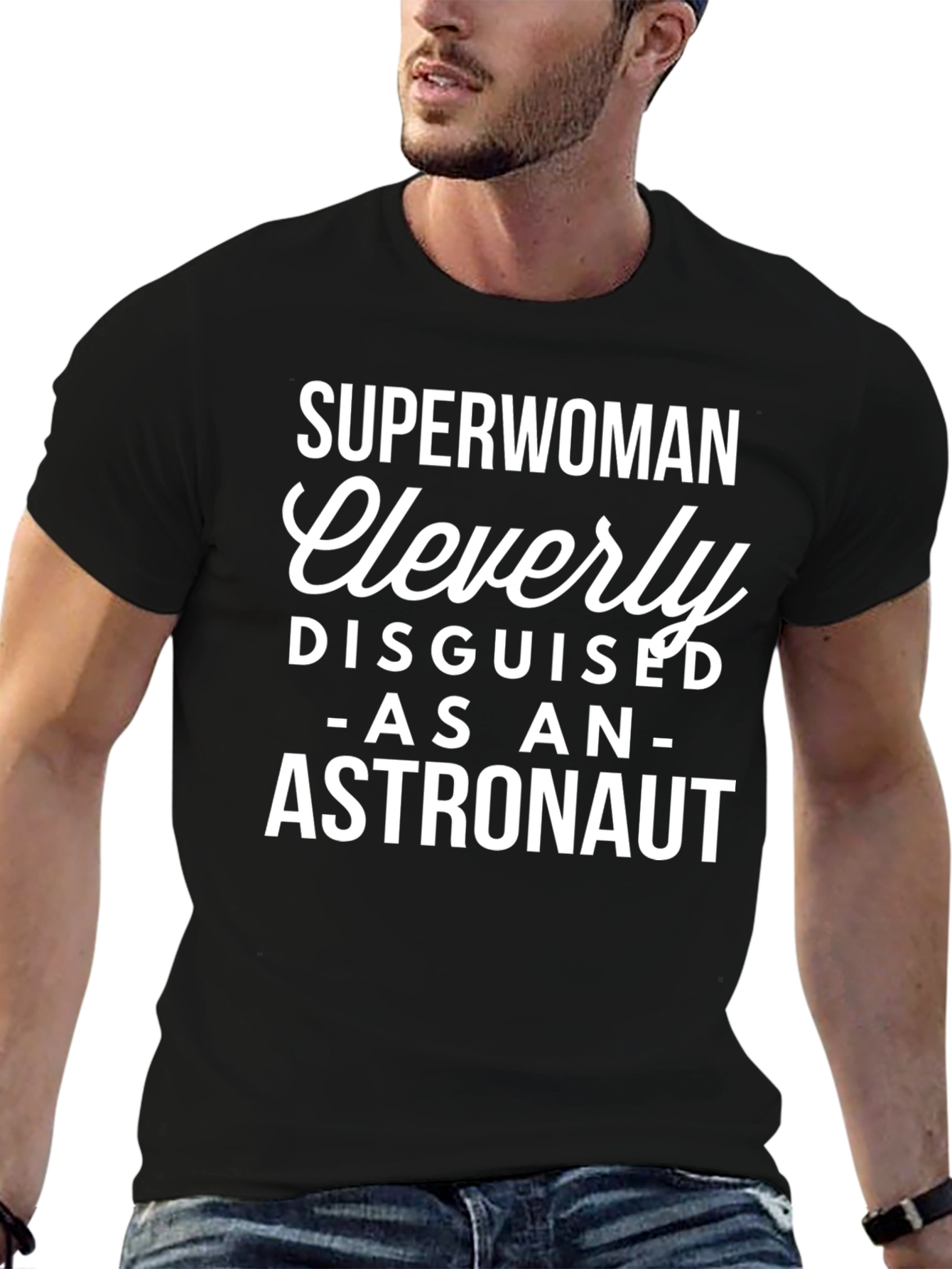 Superwoman Astronaut Novelty Graphic Tee