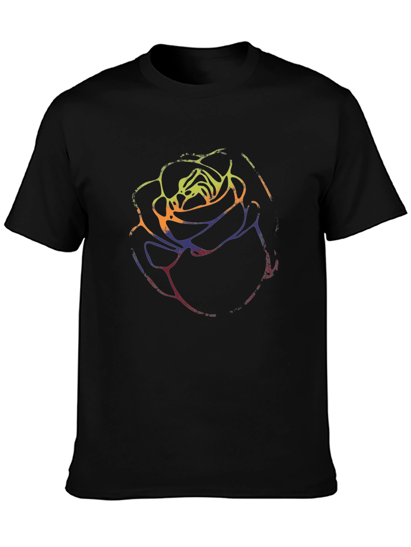 Rainbow Rose Graphic Tee