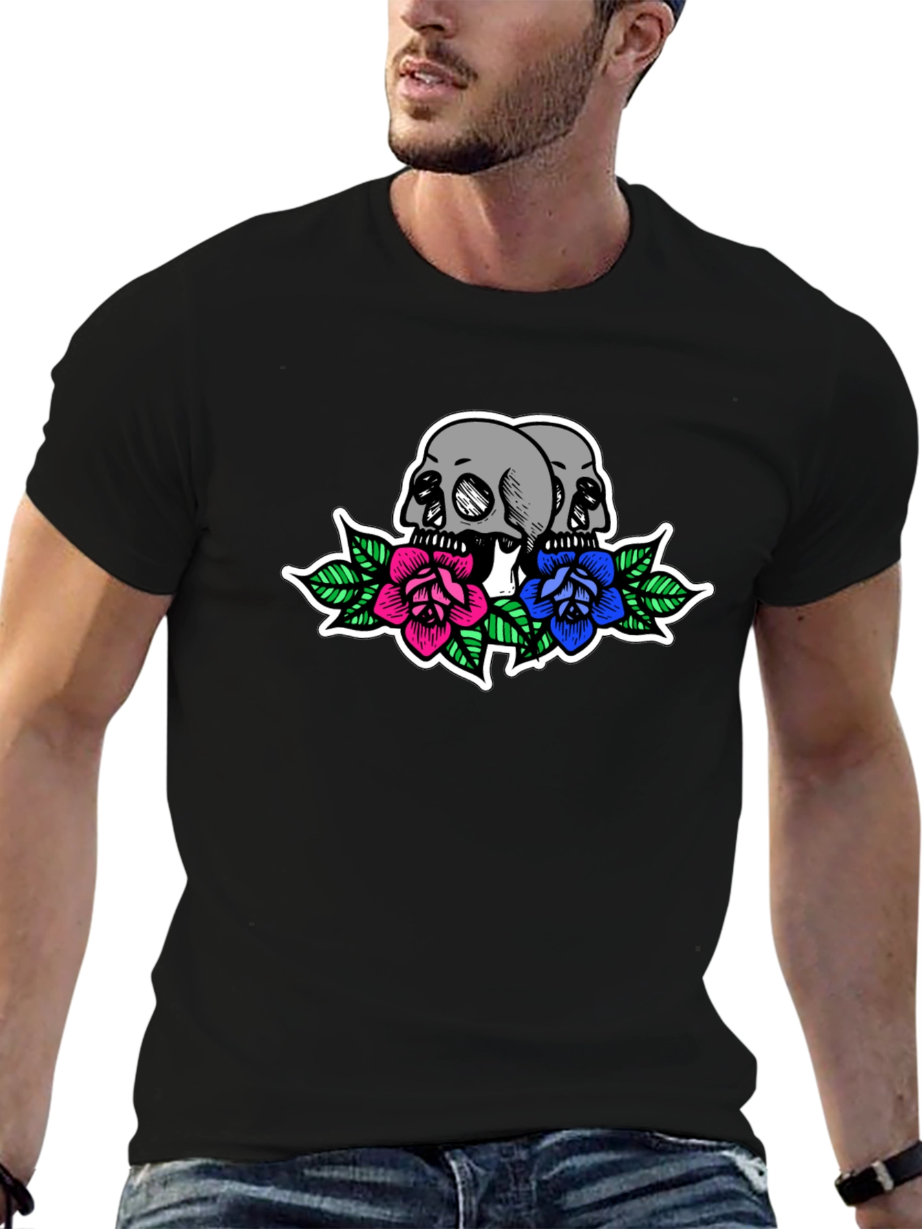 Skulls & Roses Graphic Tee
