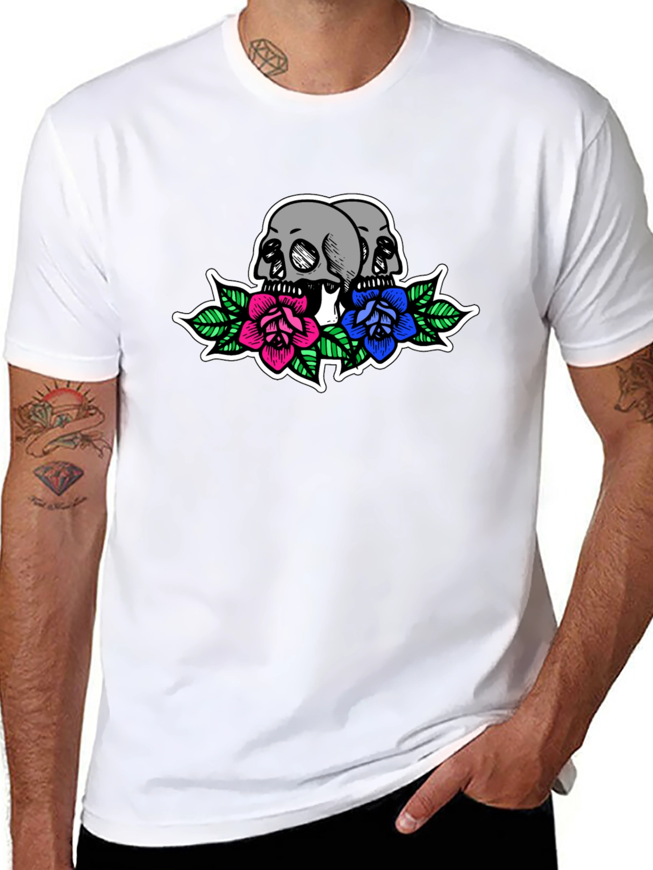 Skulls & Roses Graphic Tee