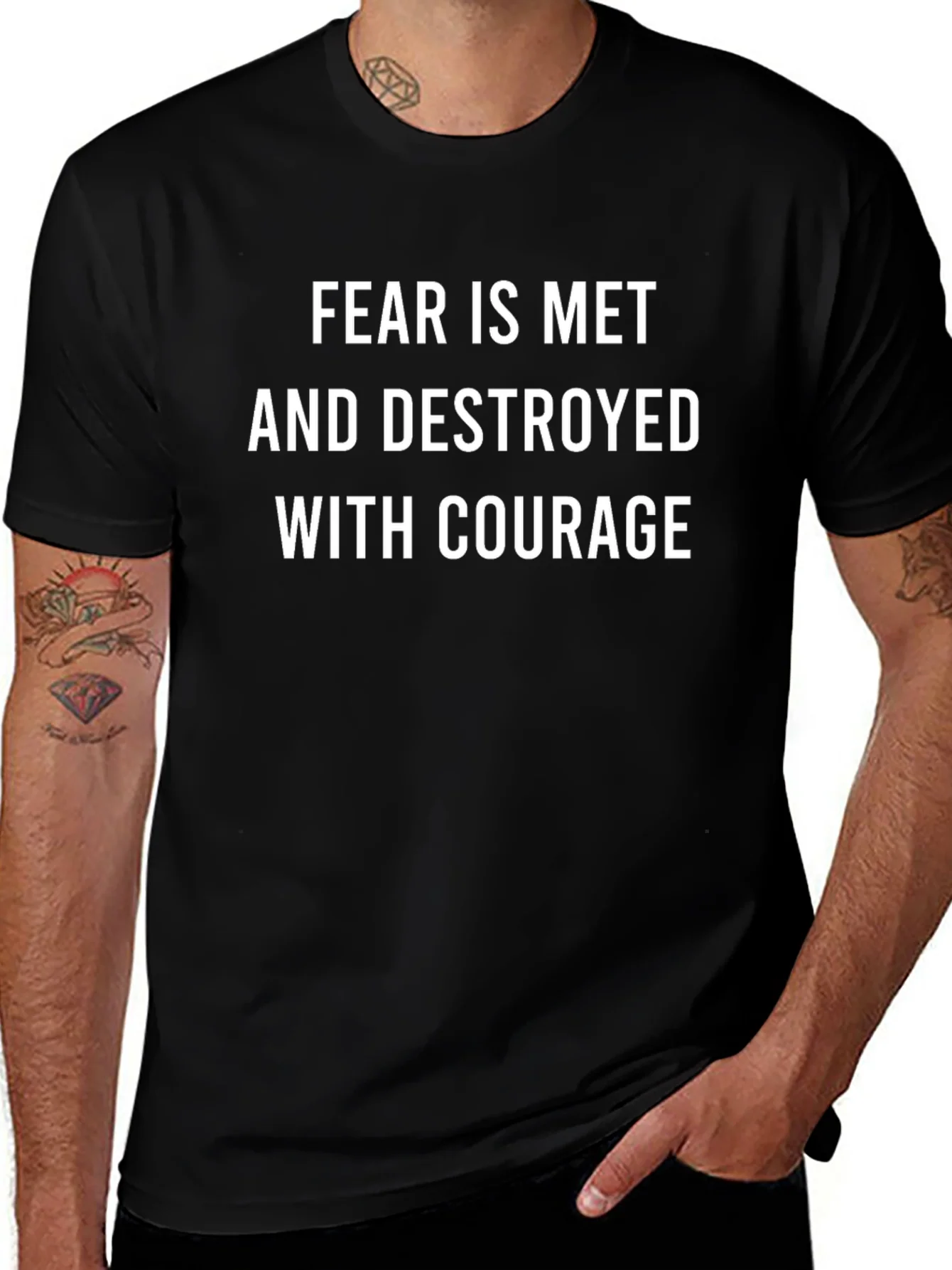 Fearless Courage Tee - Inspiring Graphic T-Shirt