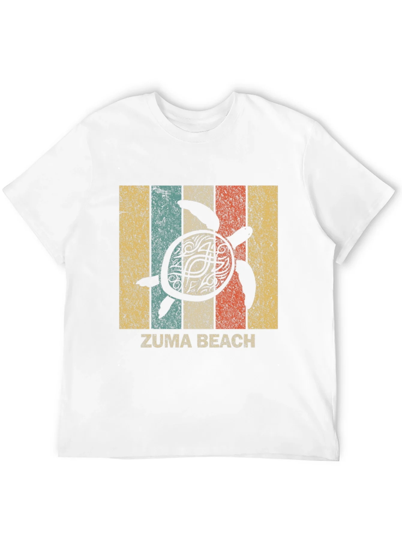 Zuma Beach Turtle Retro T-Shirt