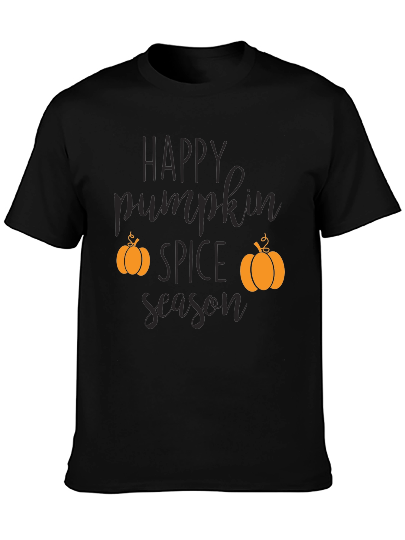 Happy Pumpkin Spice Season Black T-Shirt