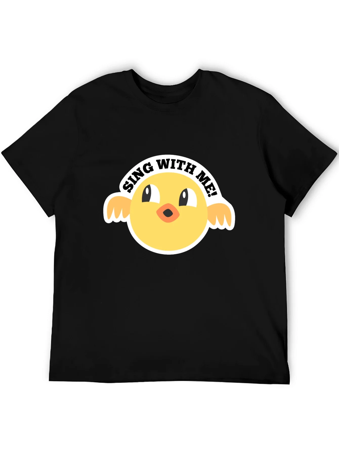 Sing With Me Chick Graphic Tee - Black