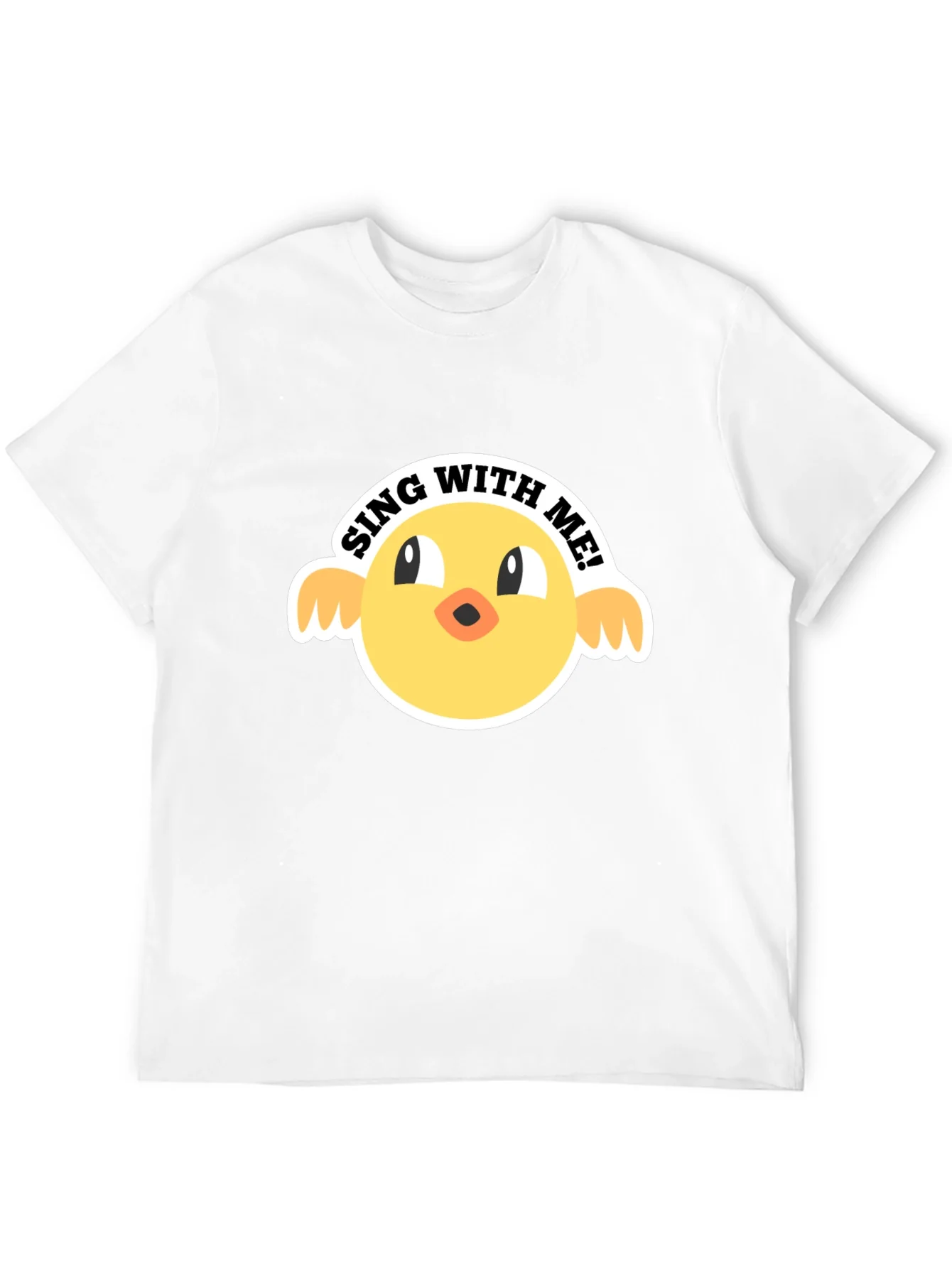 Sing With Me Chick Graphic Tee - Black