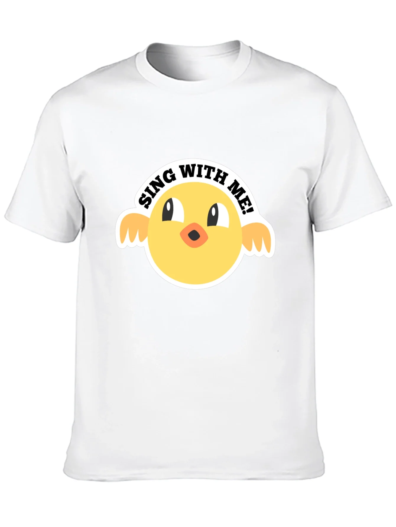 Sing With Me Chick Graphic Tee - Black