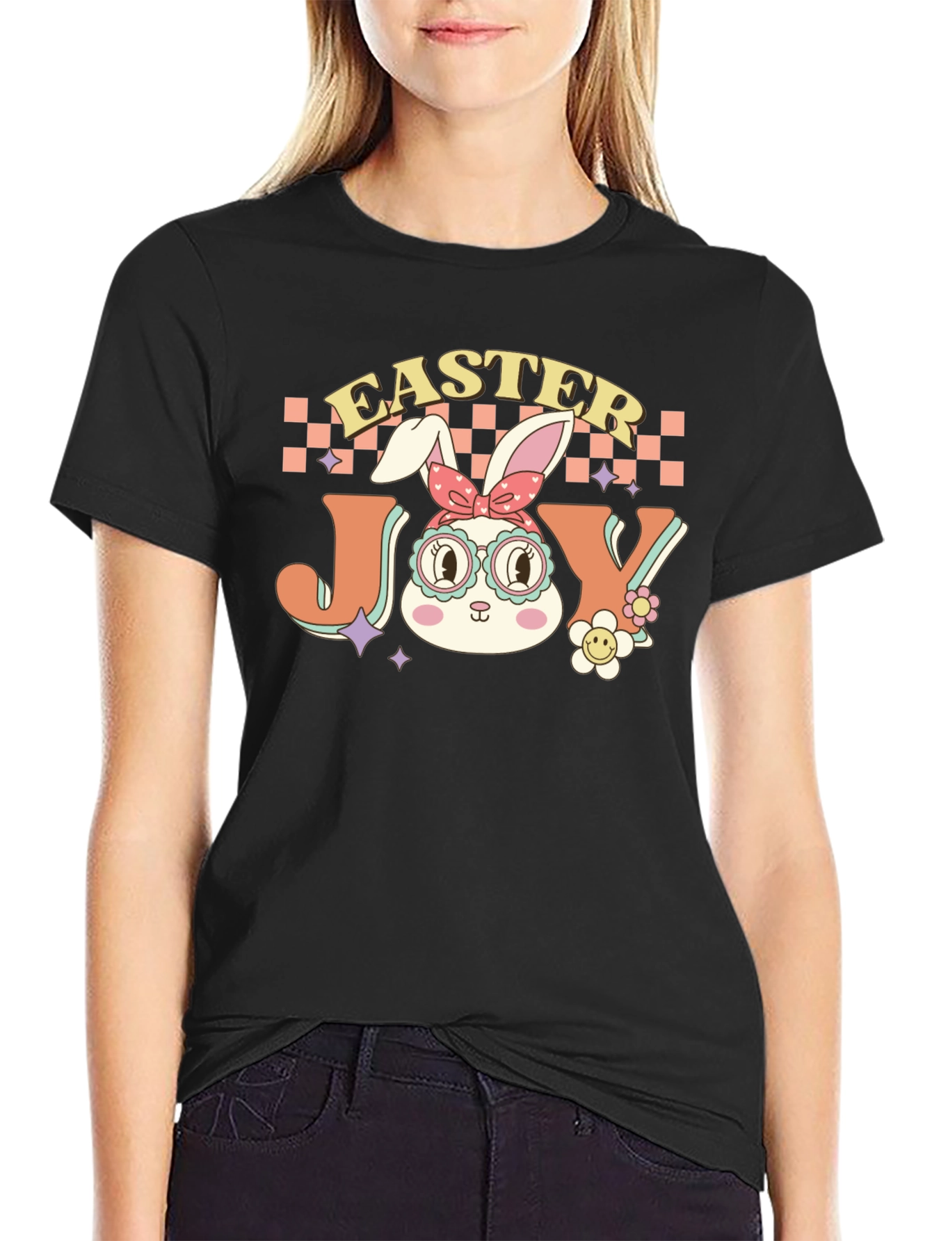 Easter Joy Bunny Graphic Tee
