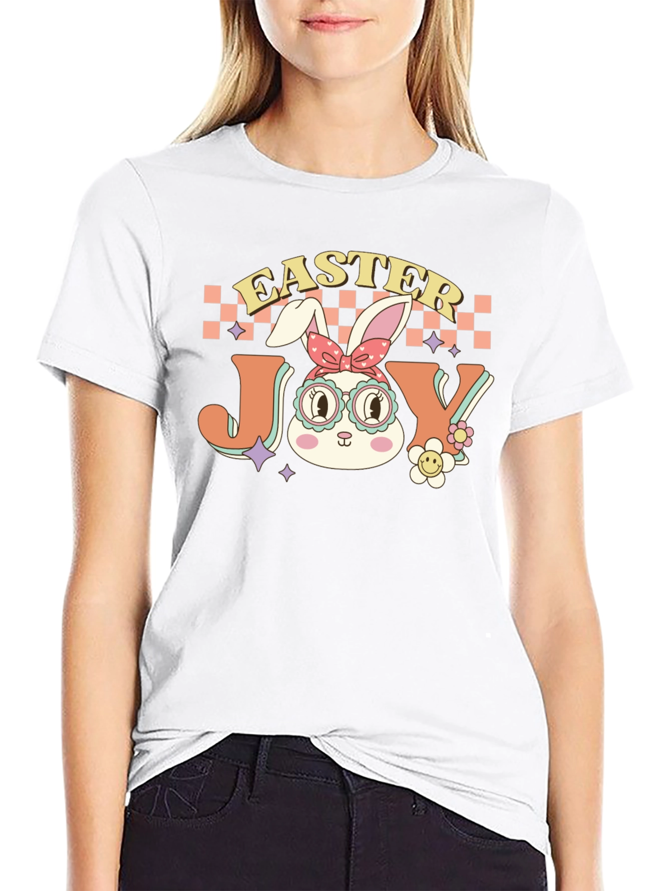 Easter Joy Bunny Graphic Tee