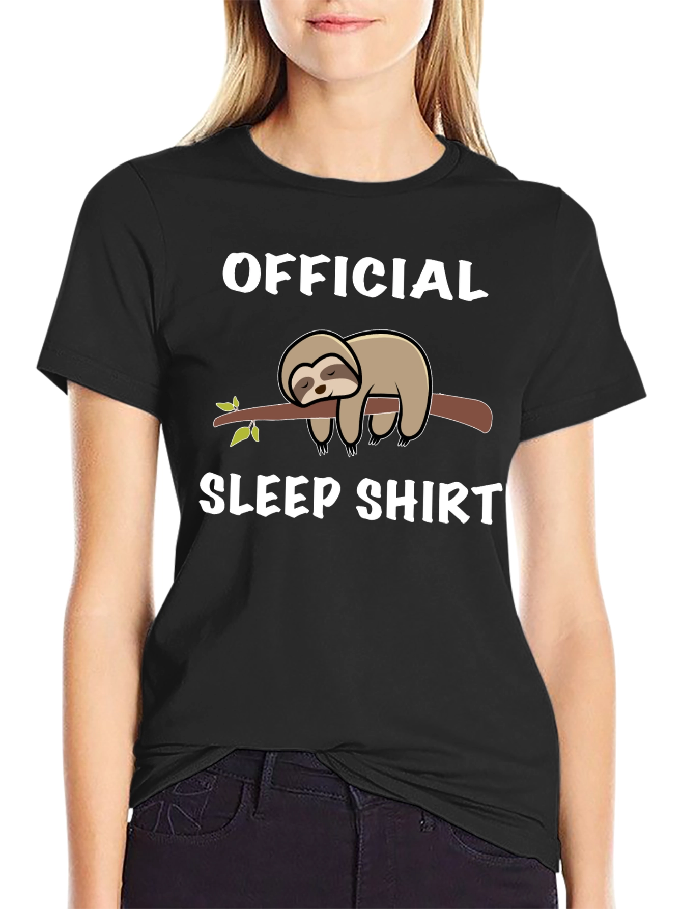 Official Sleep Shirt Sloth Graphic Tee