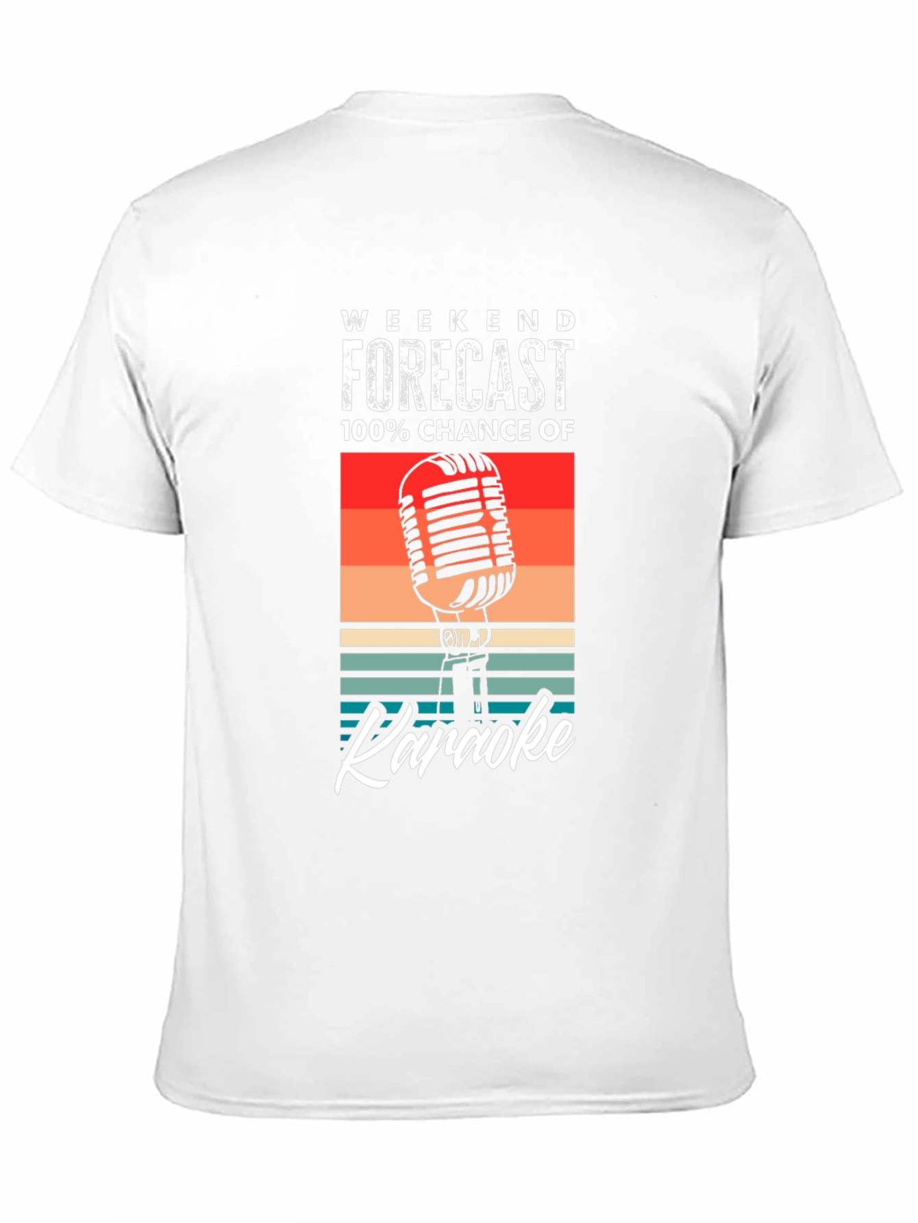 Weekend Forecast Karaoke T-Shirt - Retro Style