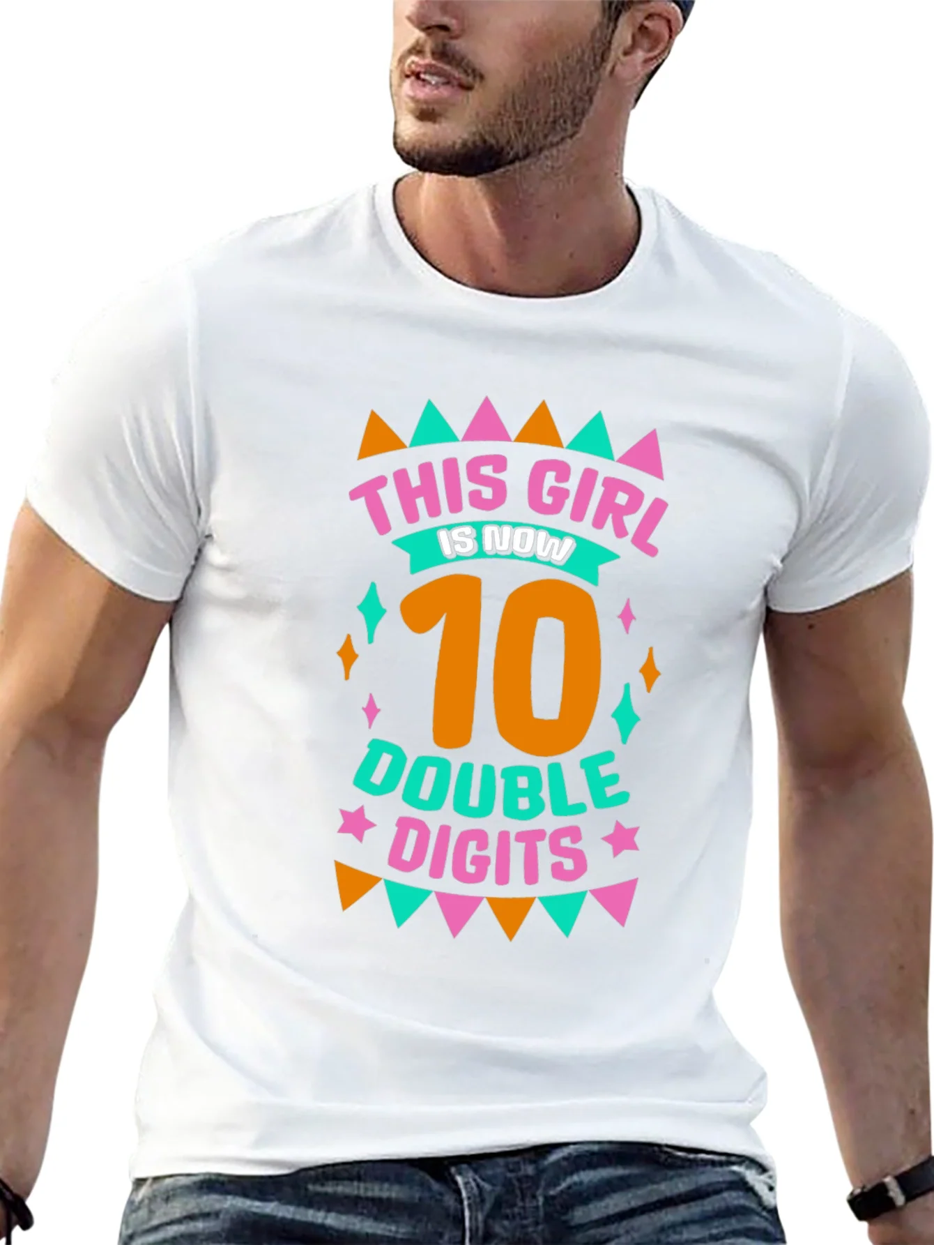 This Girl is Now 10 Double Digits Black T-Shirt
