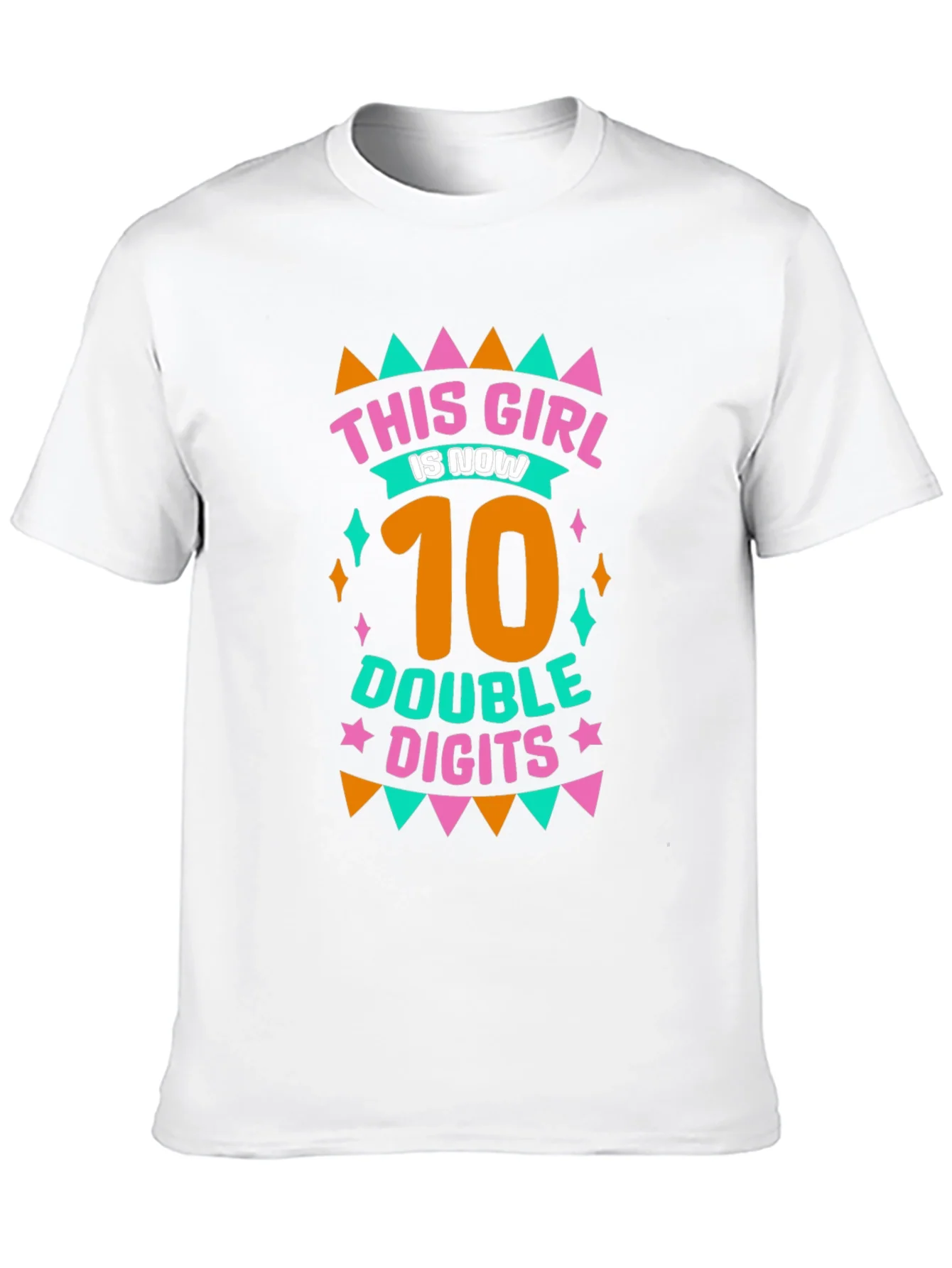 This Girl is Now 10 Double Digits Black T-Shirt