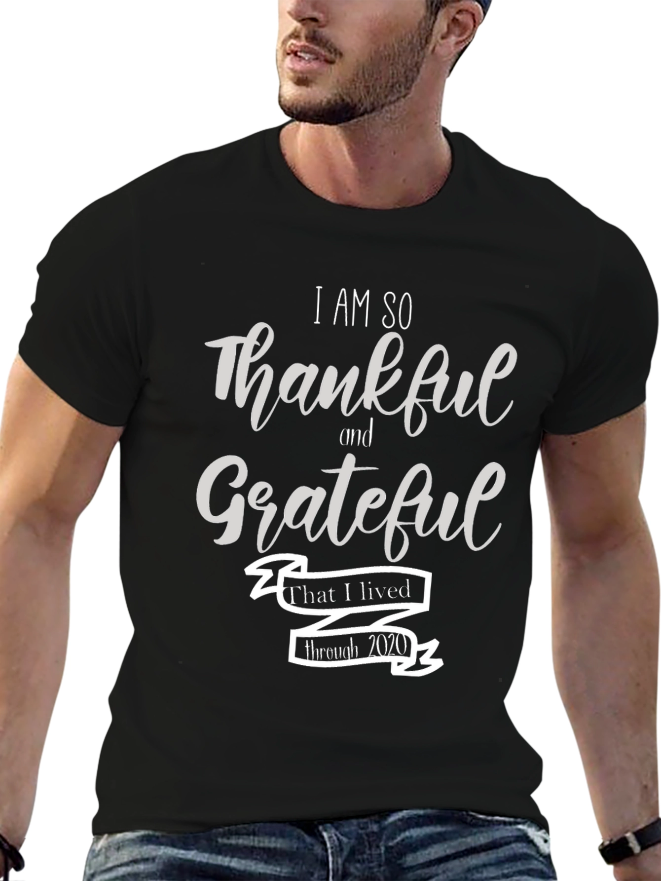 Thankful Grateful Lived Through 2020 T-Shirt