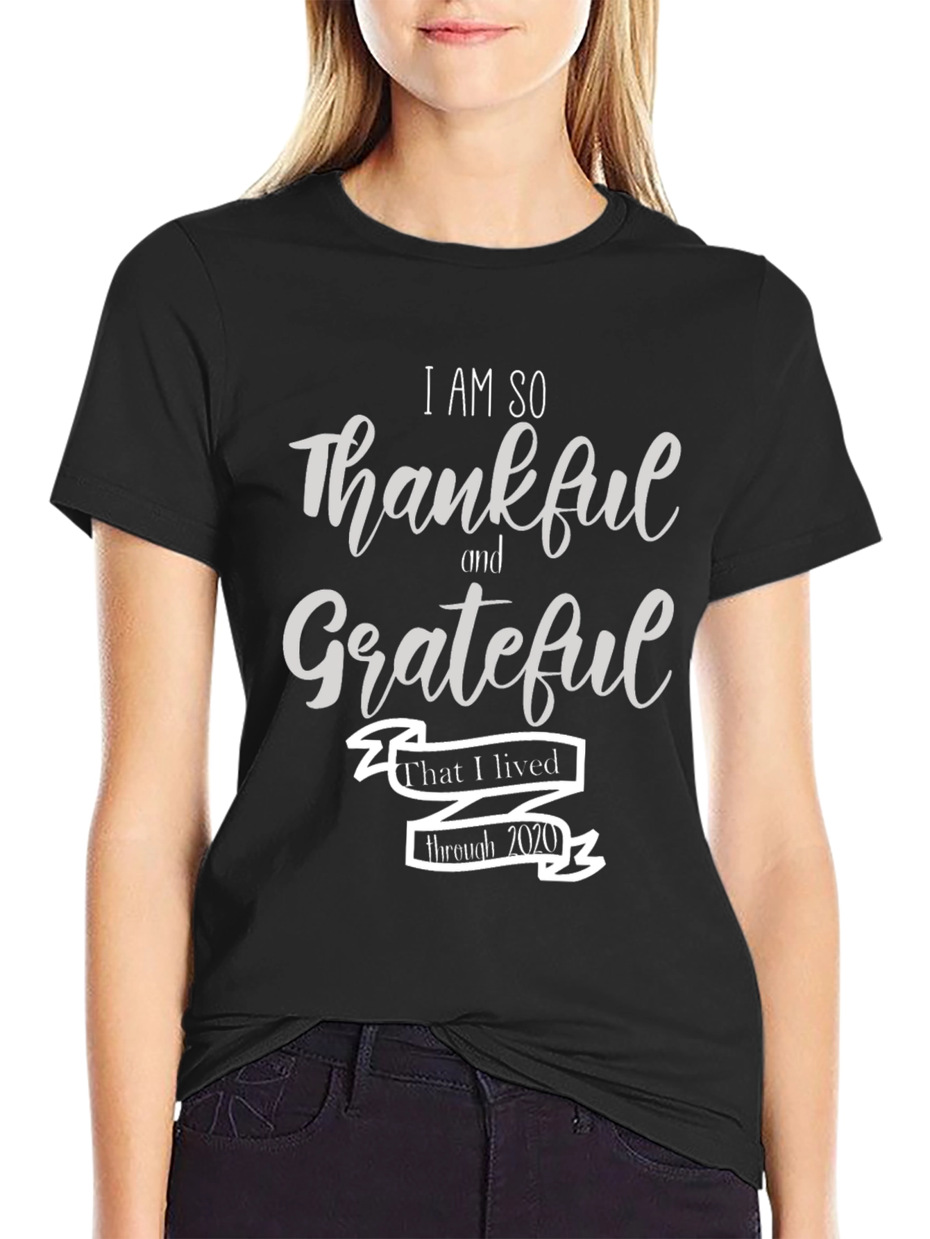 Thankful Grateful Lived Through 2020 T-Shirt