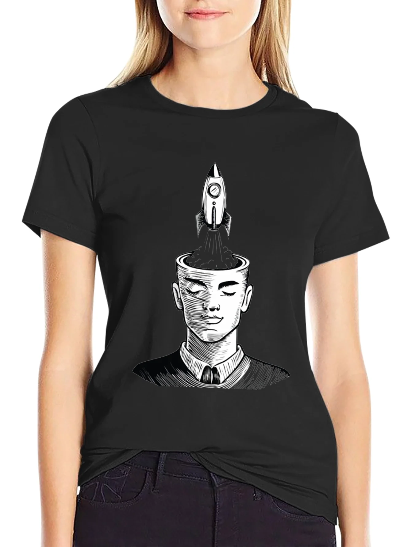 Rocket Mind T-Shirt - Creative Thinking Design