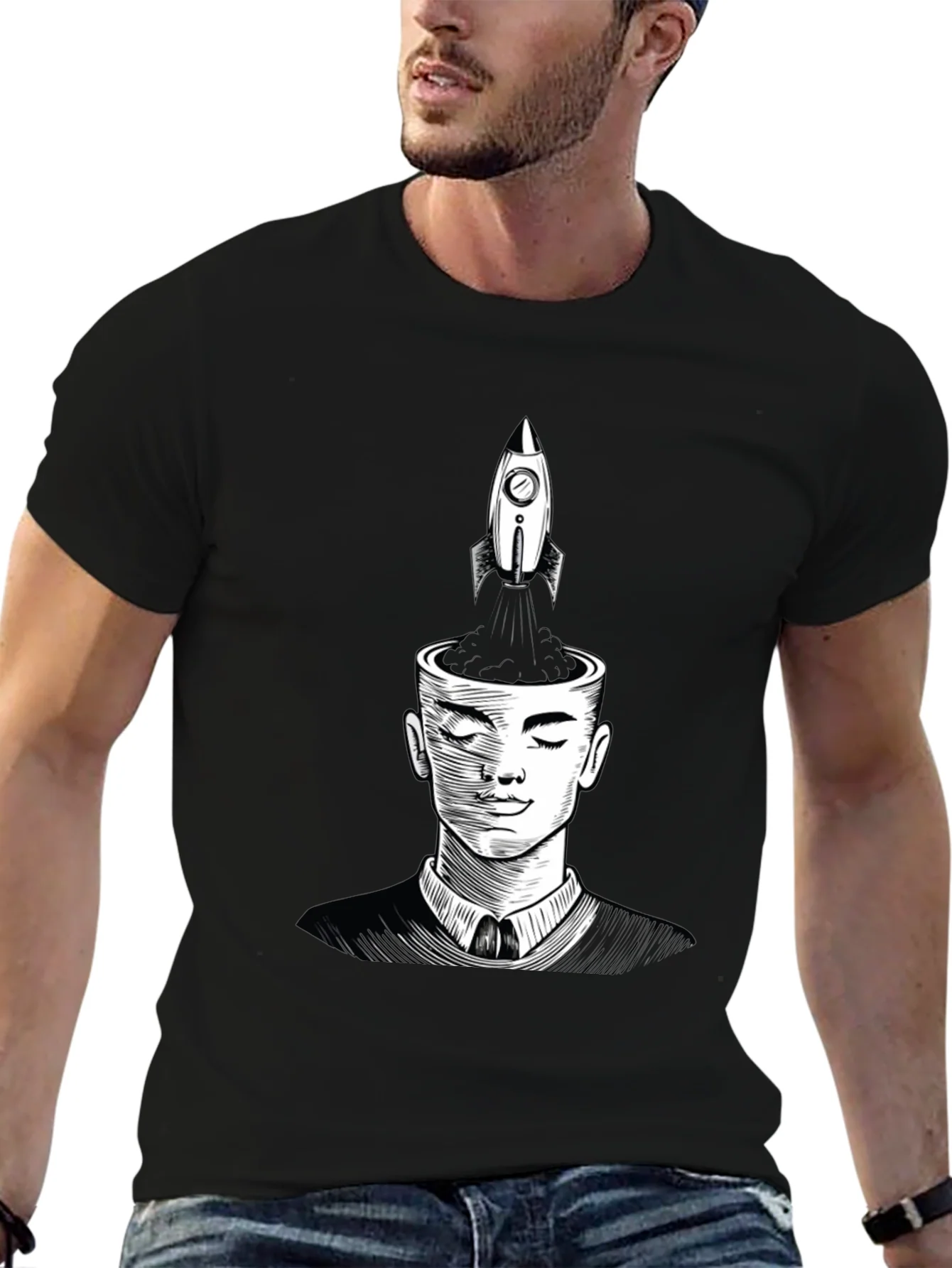 Rocket Mind T-Shirt - Creative Thinking Design