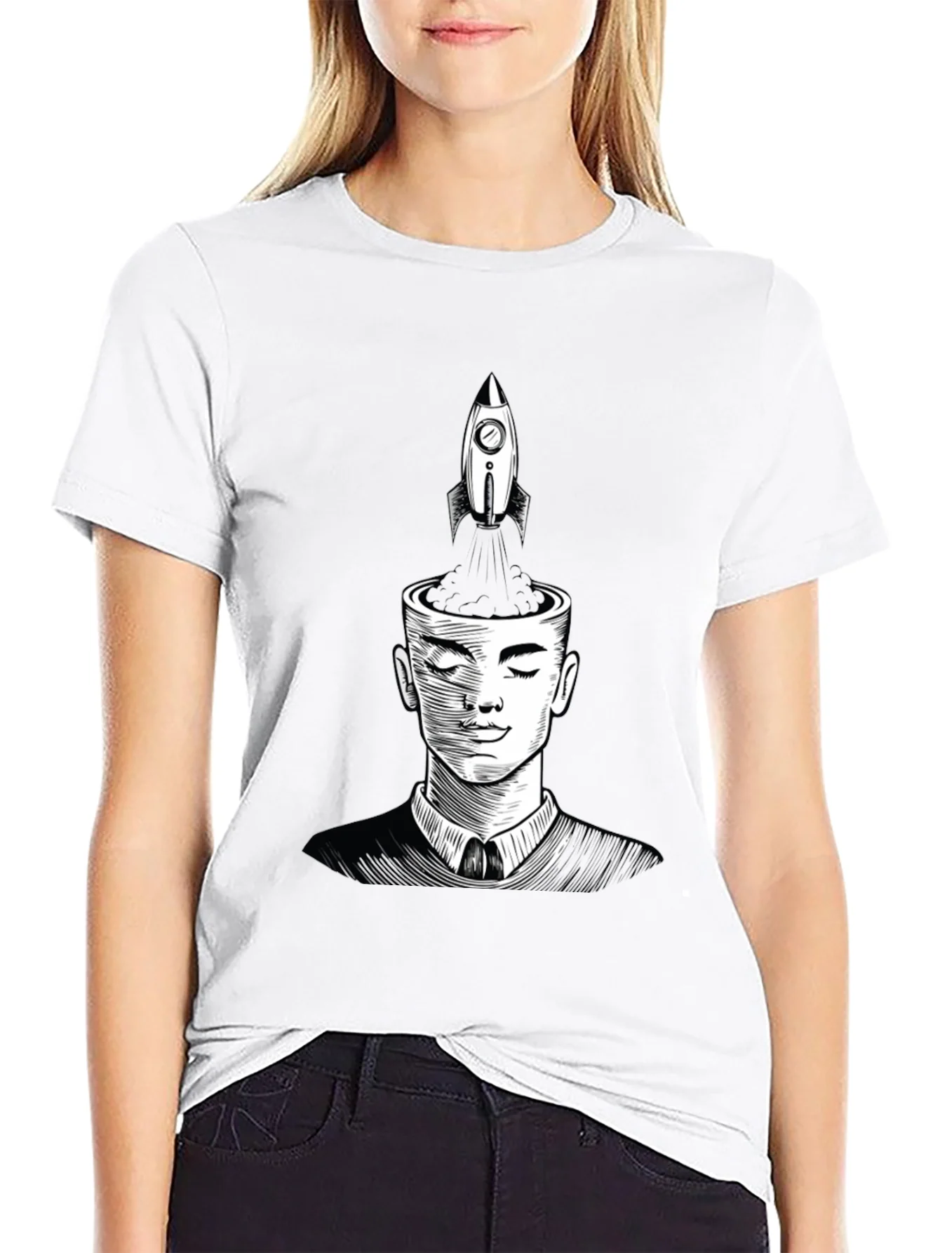 Rocket Mind T-Shirt - Creative Thinking Design