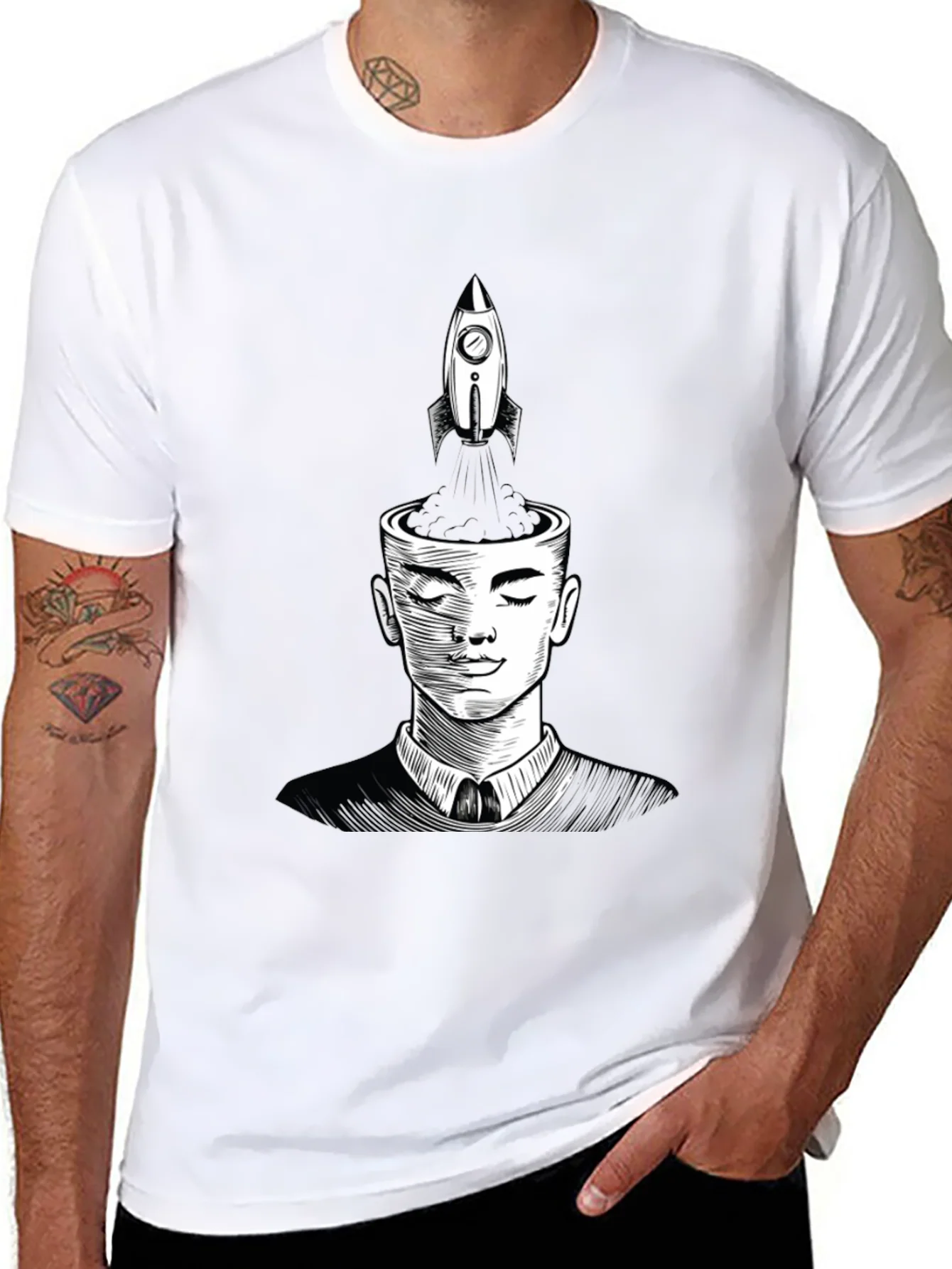Rocket Mind T-Shirt - Creative Thinking Design