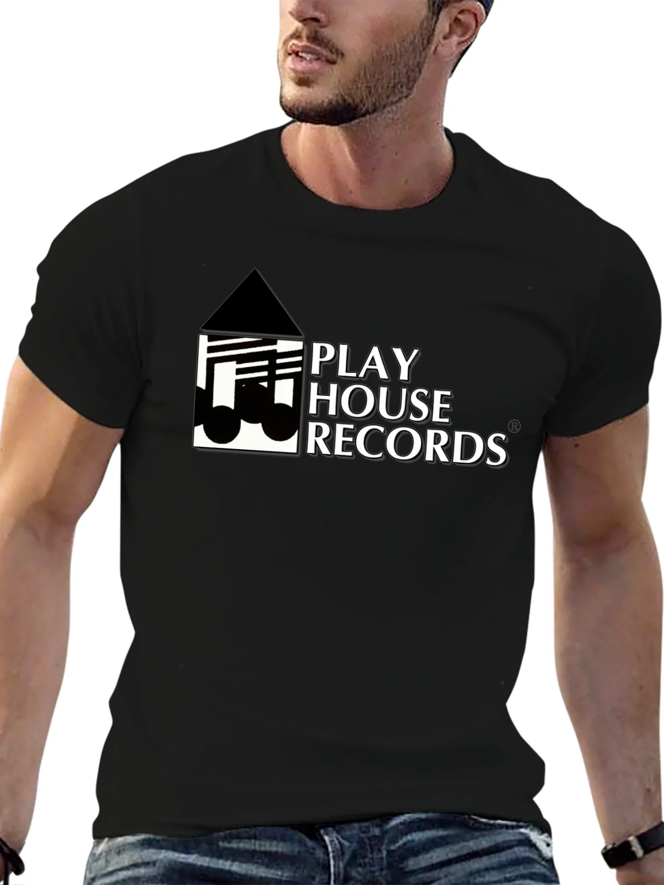 Play House Records Black Graphic T-Shirt