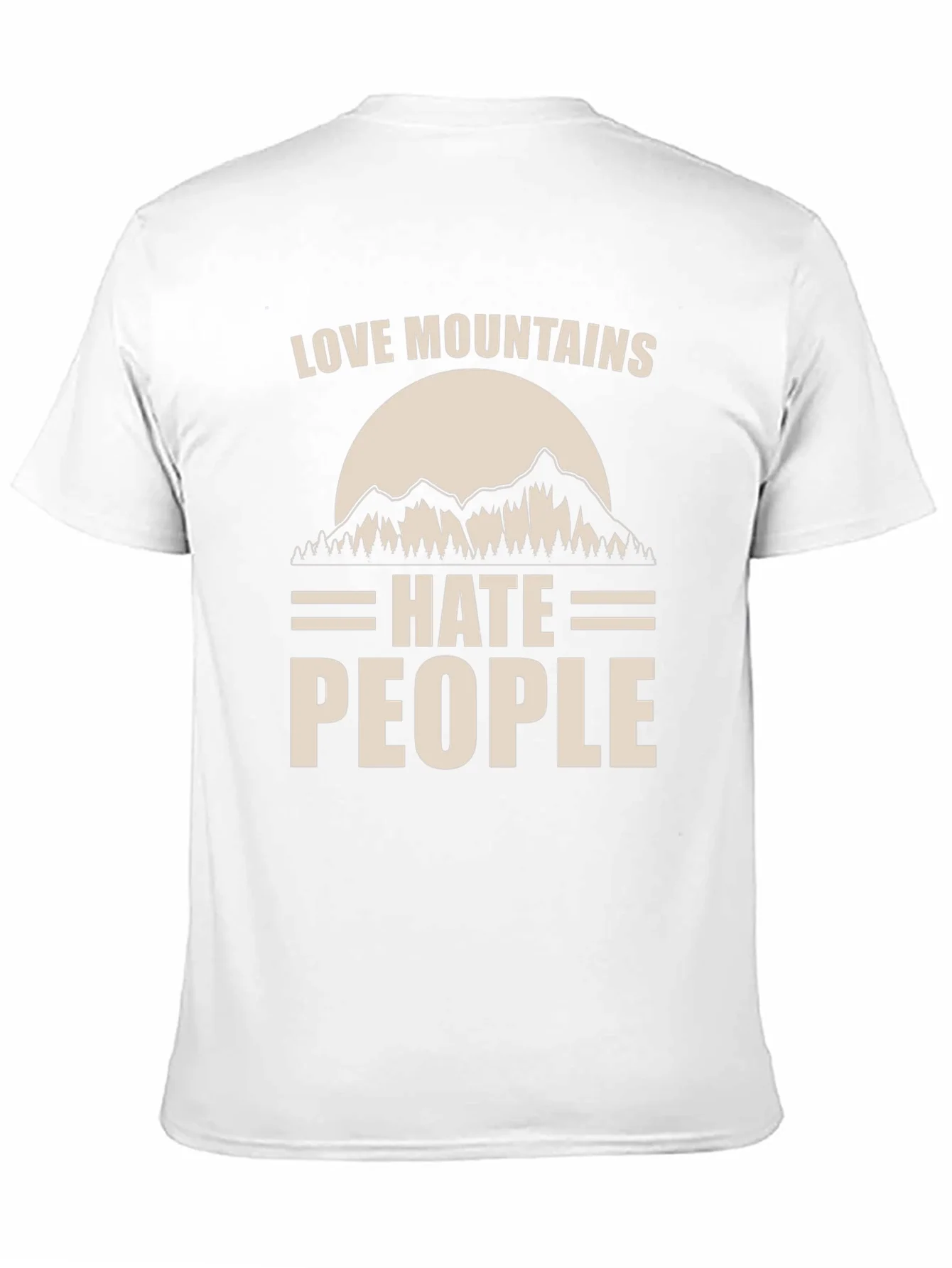 Love Mountains Hate People Graphic Tee