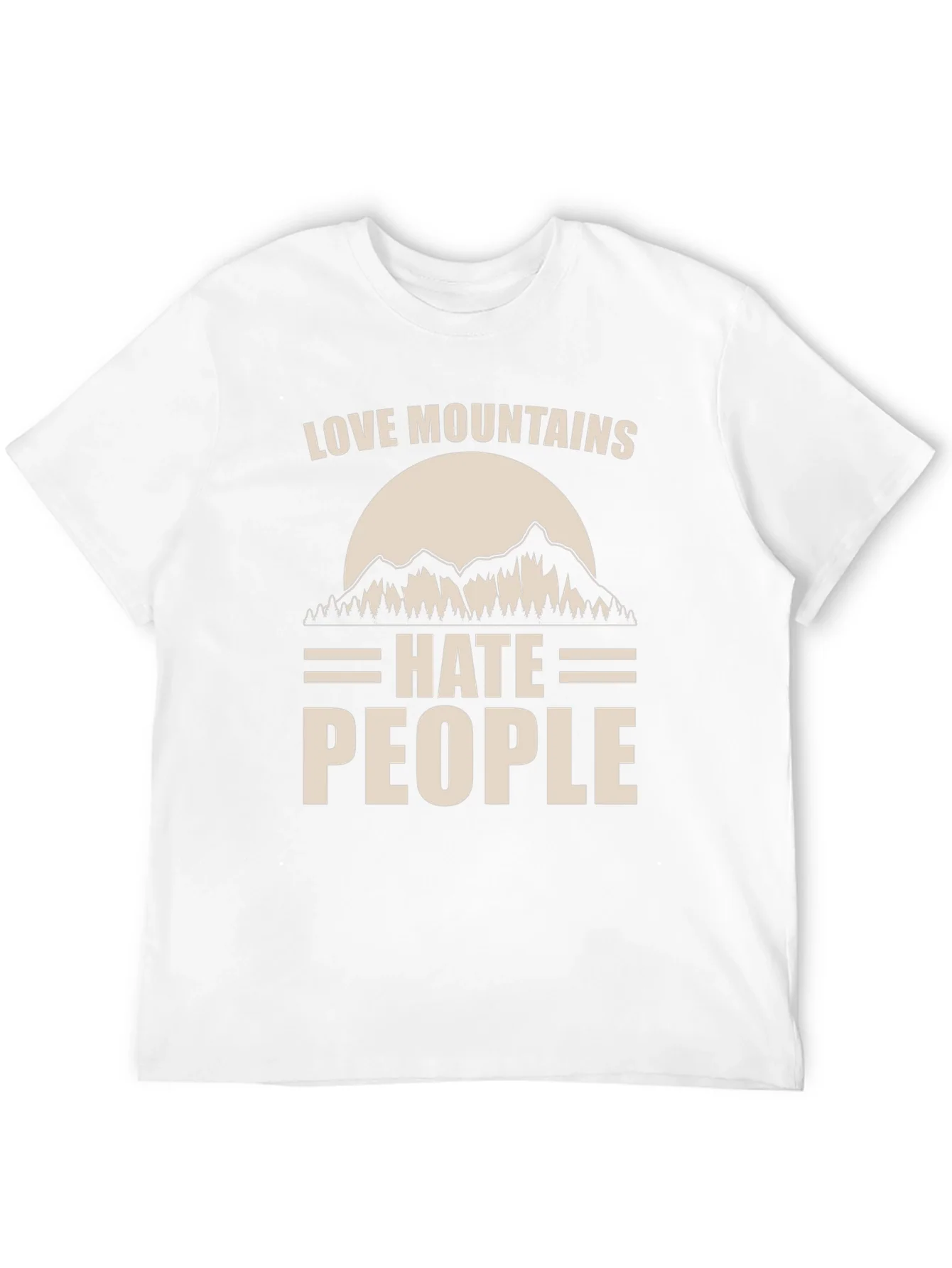 Love Mountains Hate People Graphic Tee
