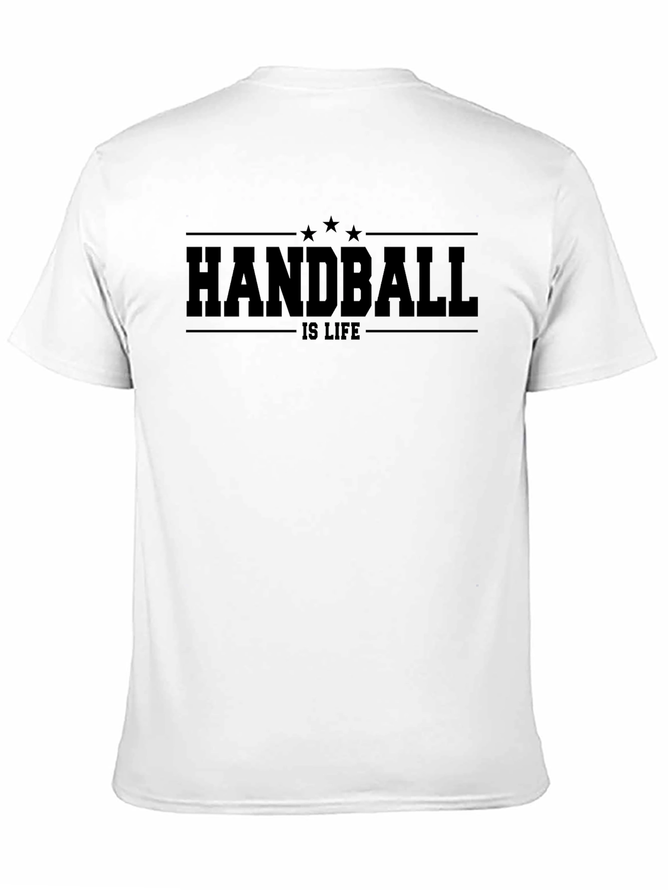Handball is Life Black Graphic T-Shirt