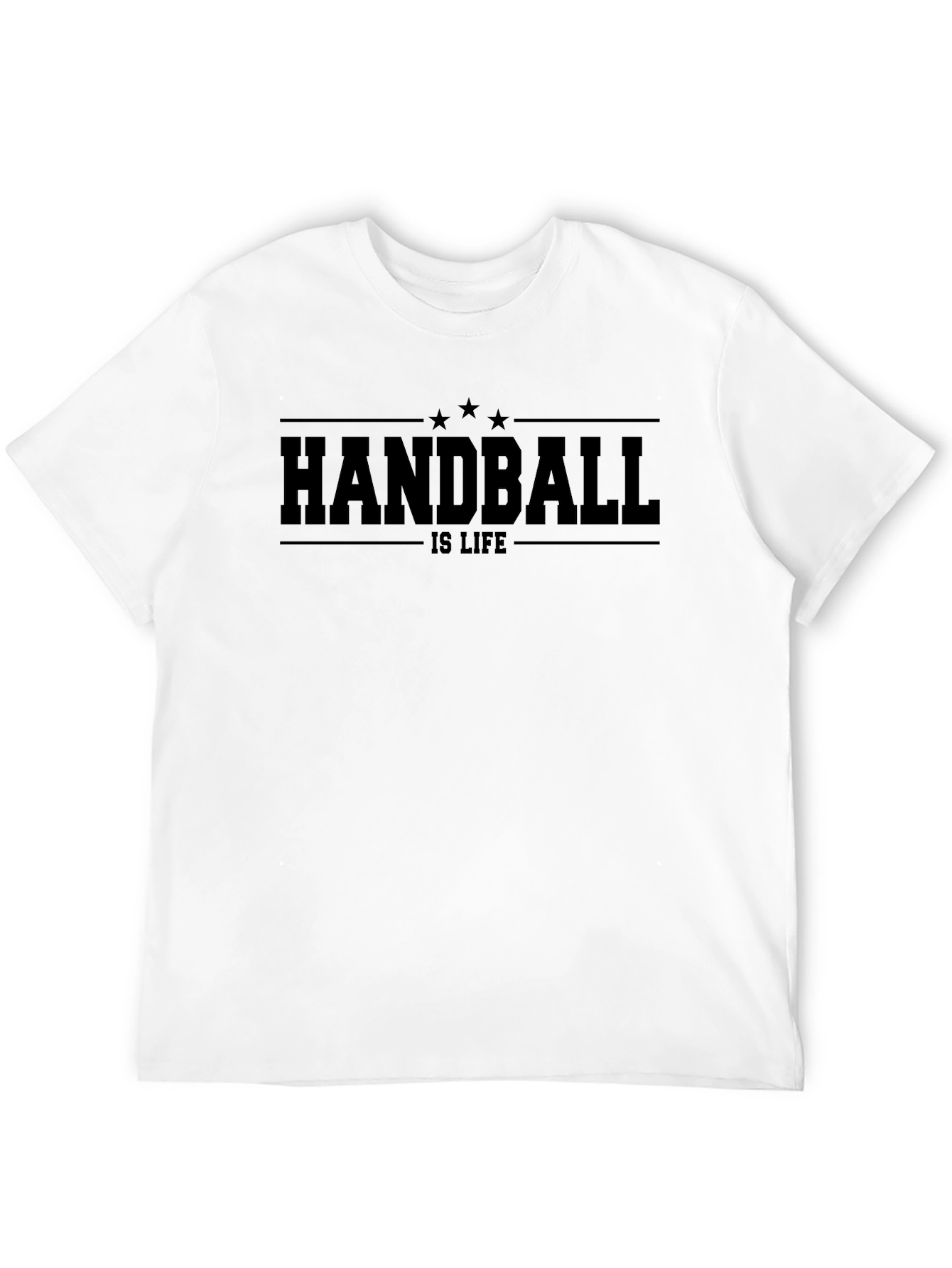 Handball is Life Black Graphic T-Shirt