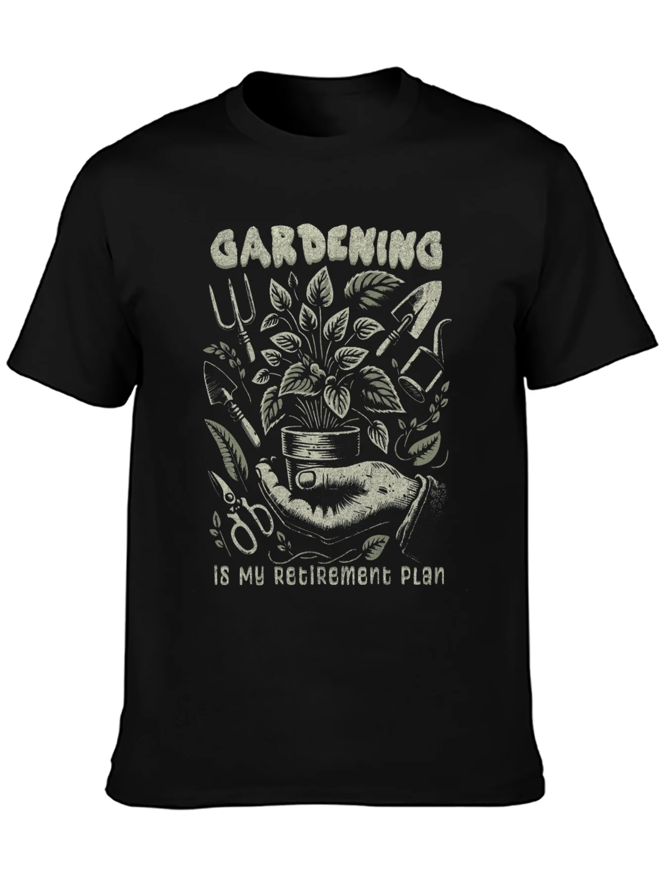 Gardening Retirement Plan T-Shirt: Hobby Tee for Gardeners