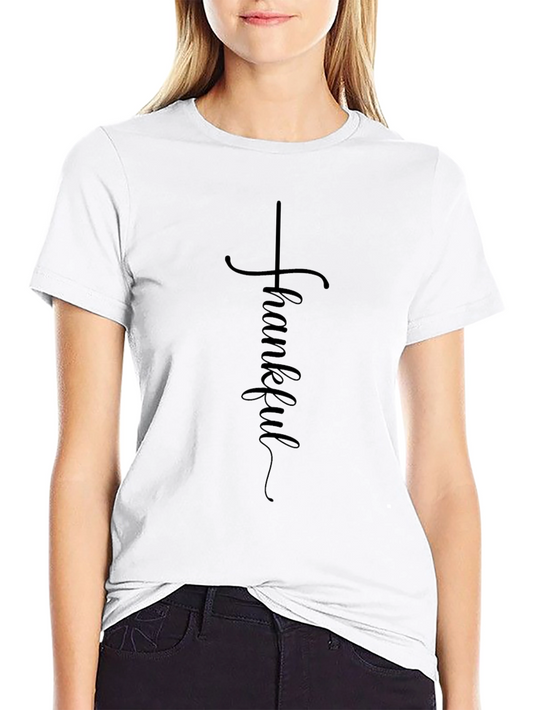 Thankful Black Graphic Tee