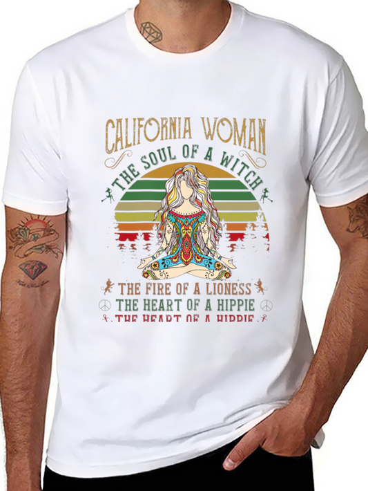 California Woman T-Shirt Soul of a Witch Hippie Tee