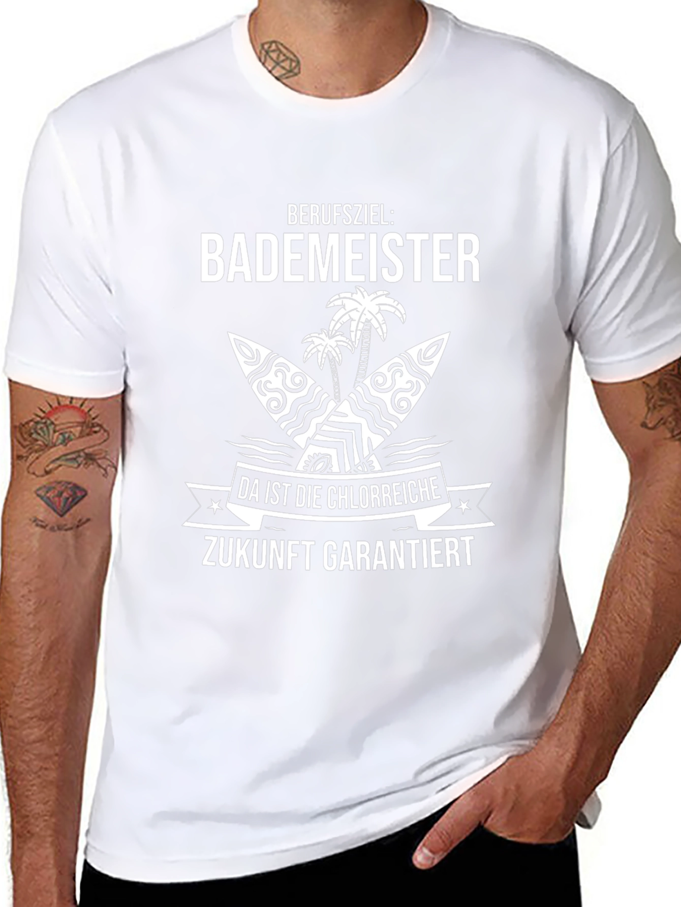 BadeMeister T-Shirt - Chlorreiche Zukunft! Funny Summer Tee