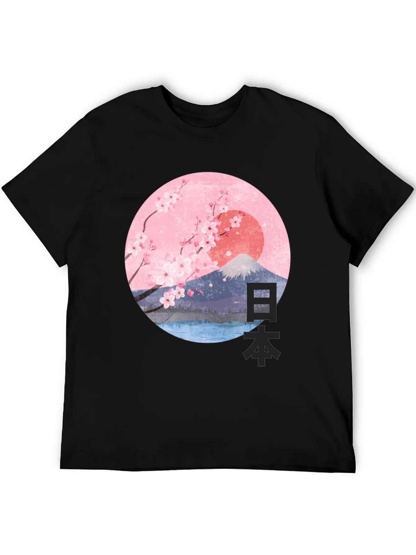 Japanese Cherry Blossom Graphic T-Shirt