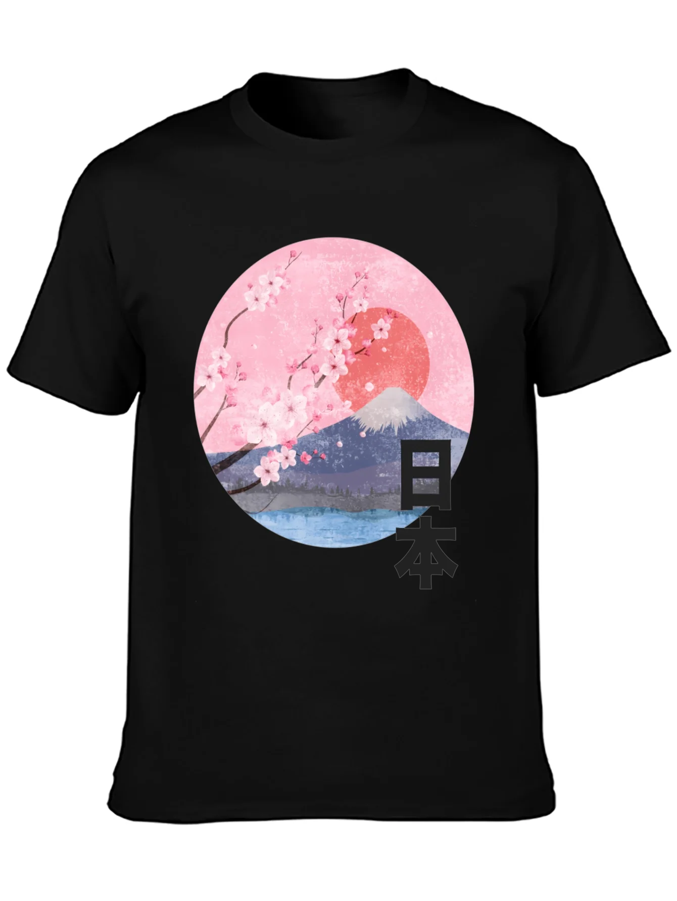 Japanese Cherry Blossom Graphic T-Shirt