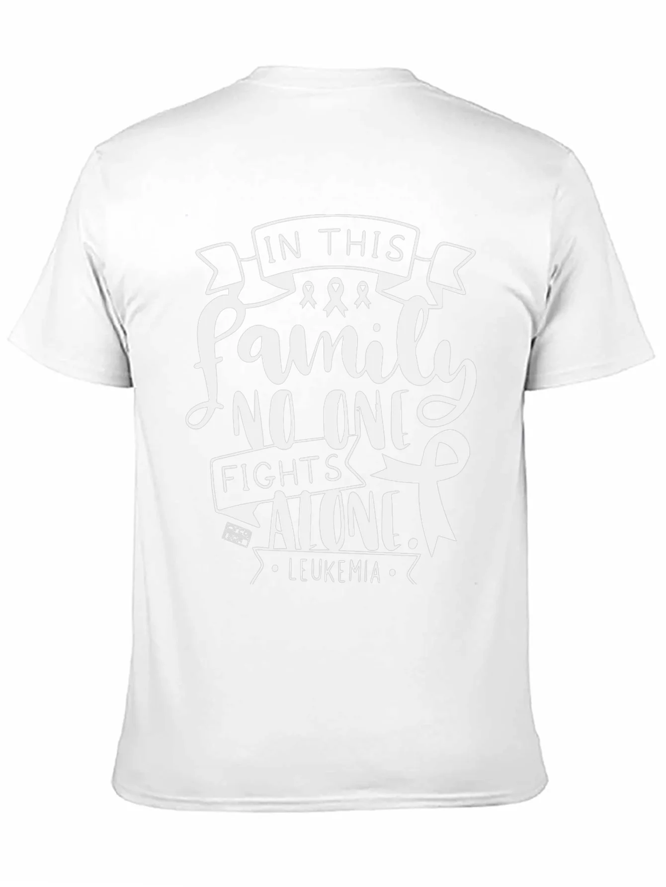 Leukemia Awareness T-Shirt: Family Fights Alone
