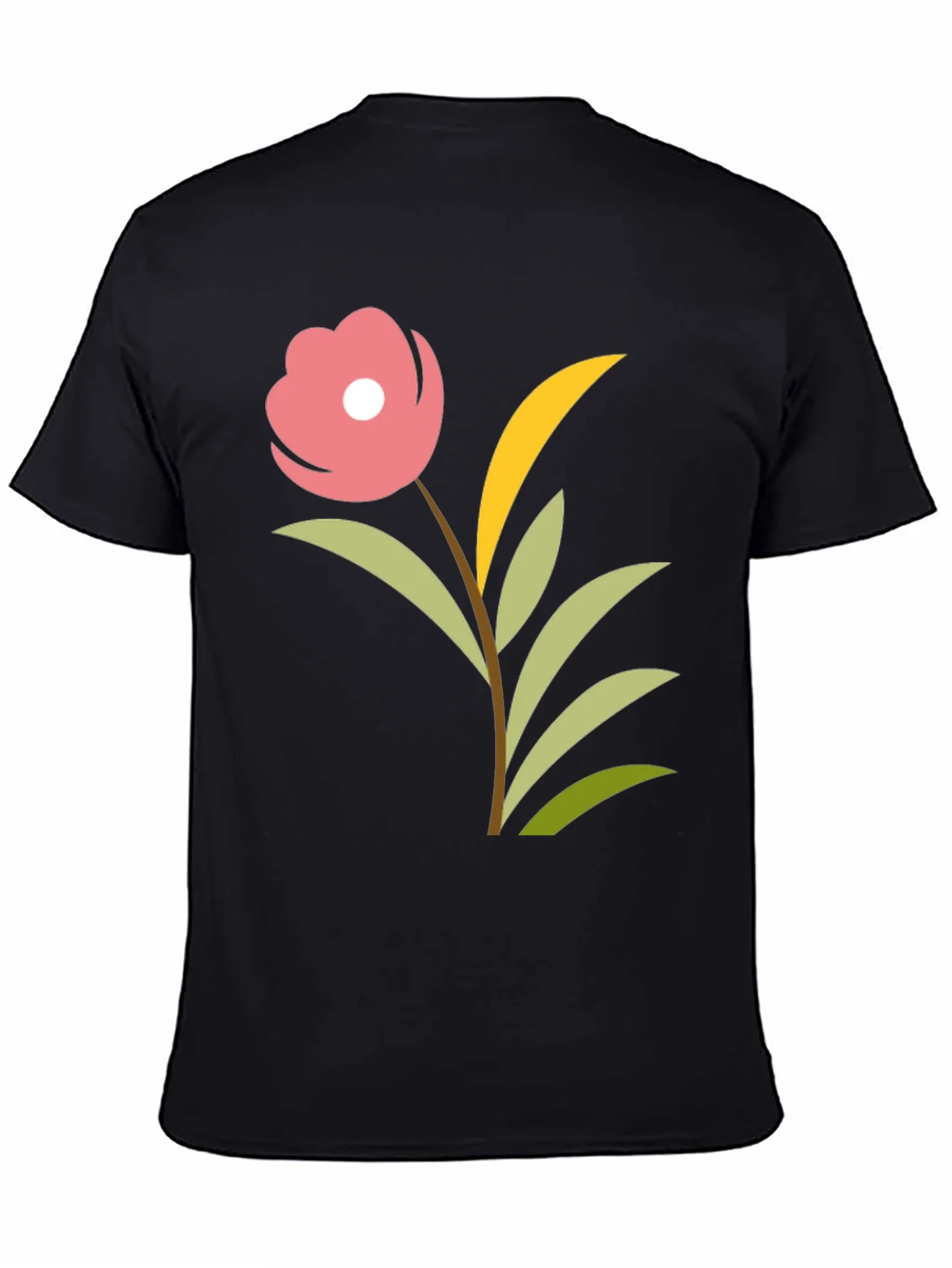 Floral Graphic Tee - Black