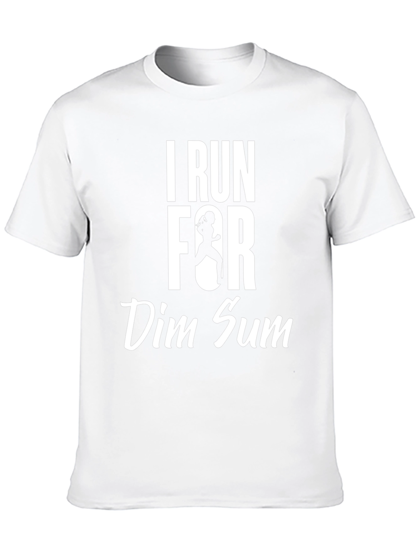 I Run for Dim Sum Black Graphic T-Shirt