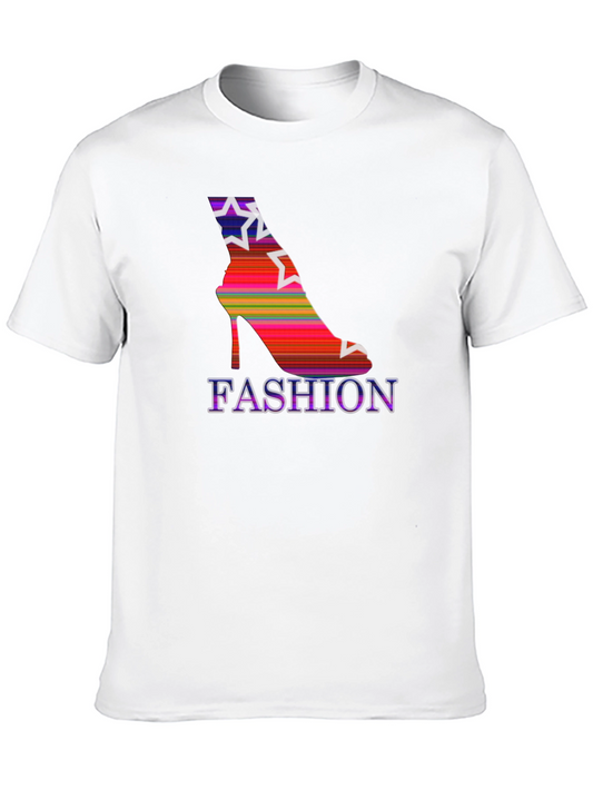Fashion Heel Graphic Tee - Stylish Black T-Shirt